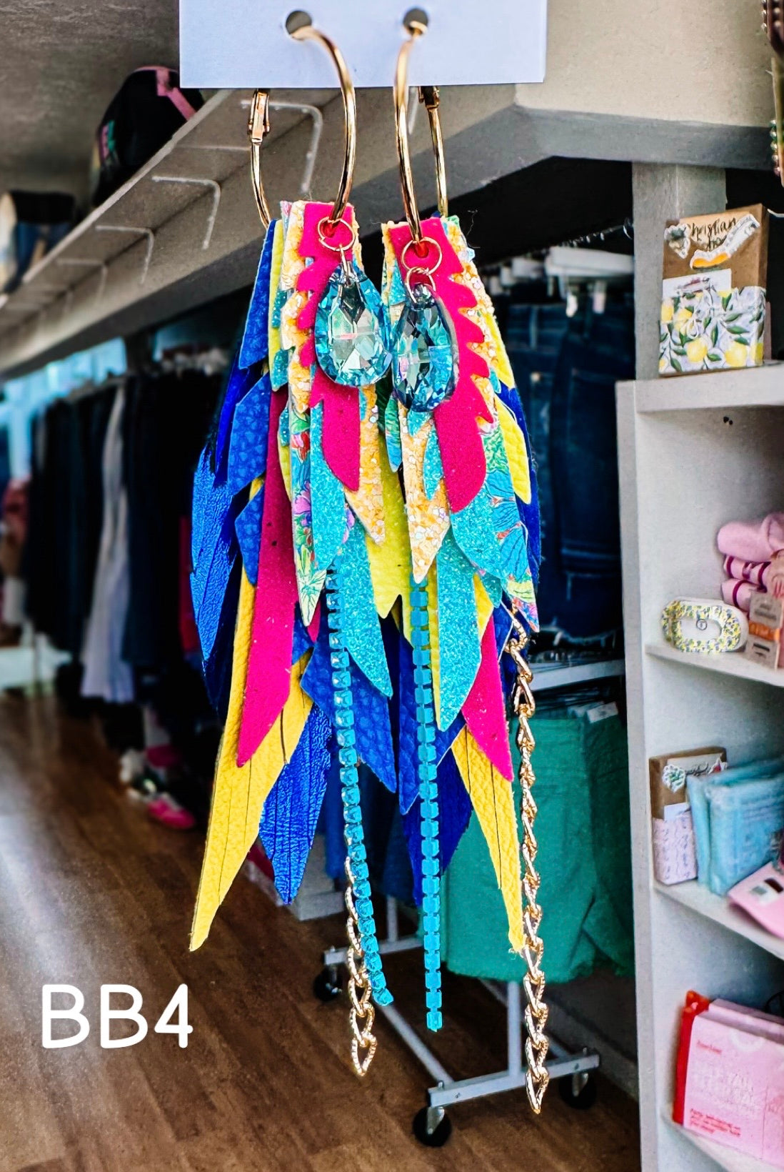 Jak Sprat Blooming Brights Collection: Medium Mic Drop Dangles-Earrings-Dear Me Southern Boutique, located in DeRidder, Louisiana