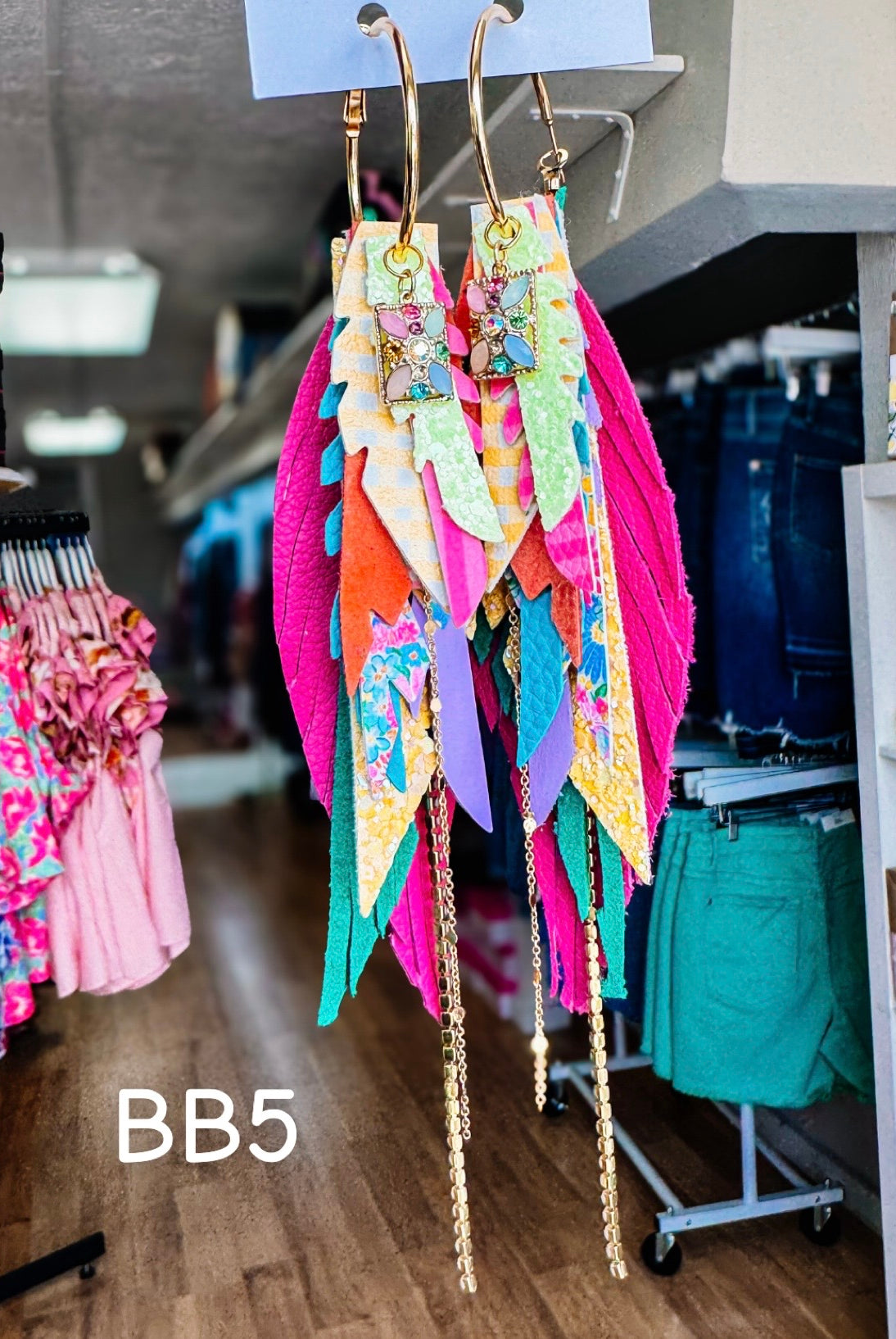 Jak Sprat Blooming Brights Collection: Medium Mic Drop Dangles-Earrings-Dear Me Southern Boutique, located in DeRidder, Louisiana