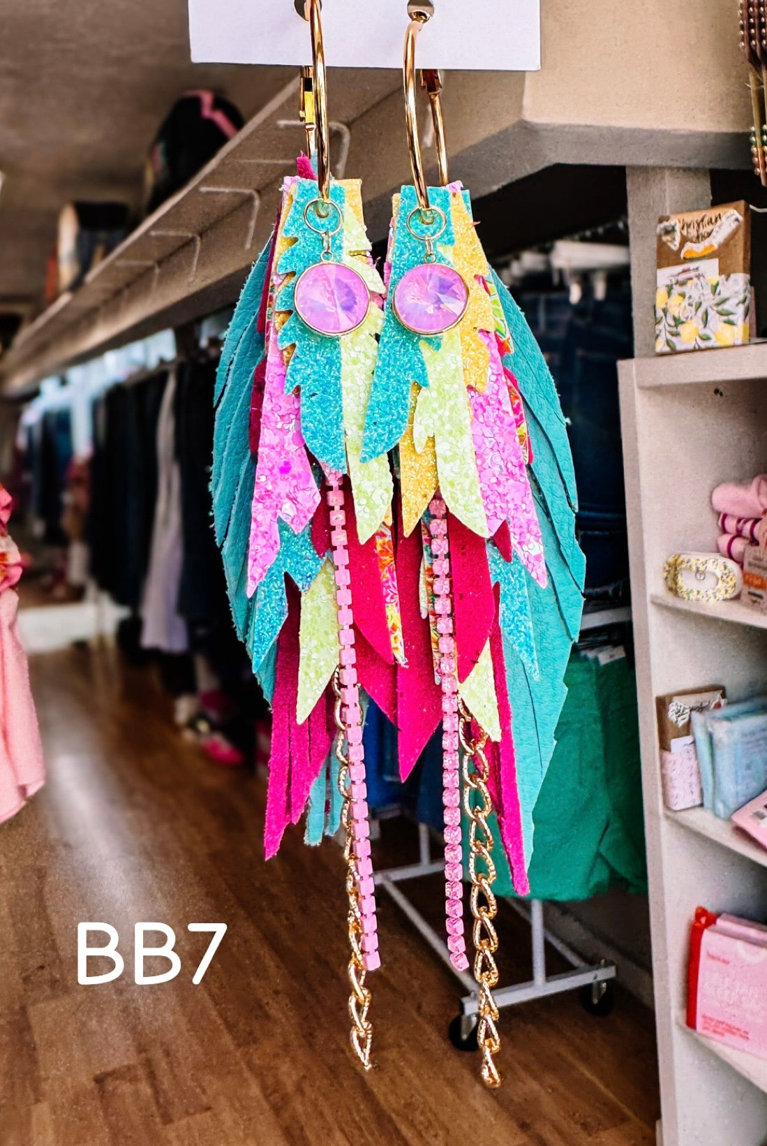 Jak Sprat Blooming Brights Collection: Medium Mic Drop Dangles-Earrings-Dear Me Southern Boutique, located in DeRidder, Louisiana