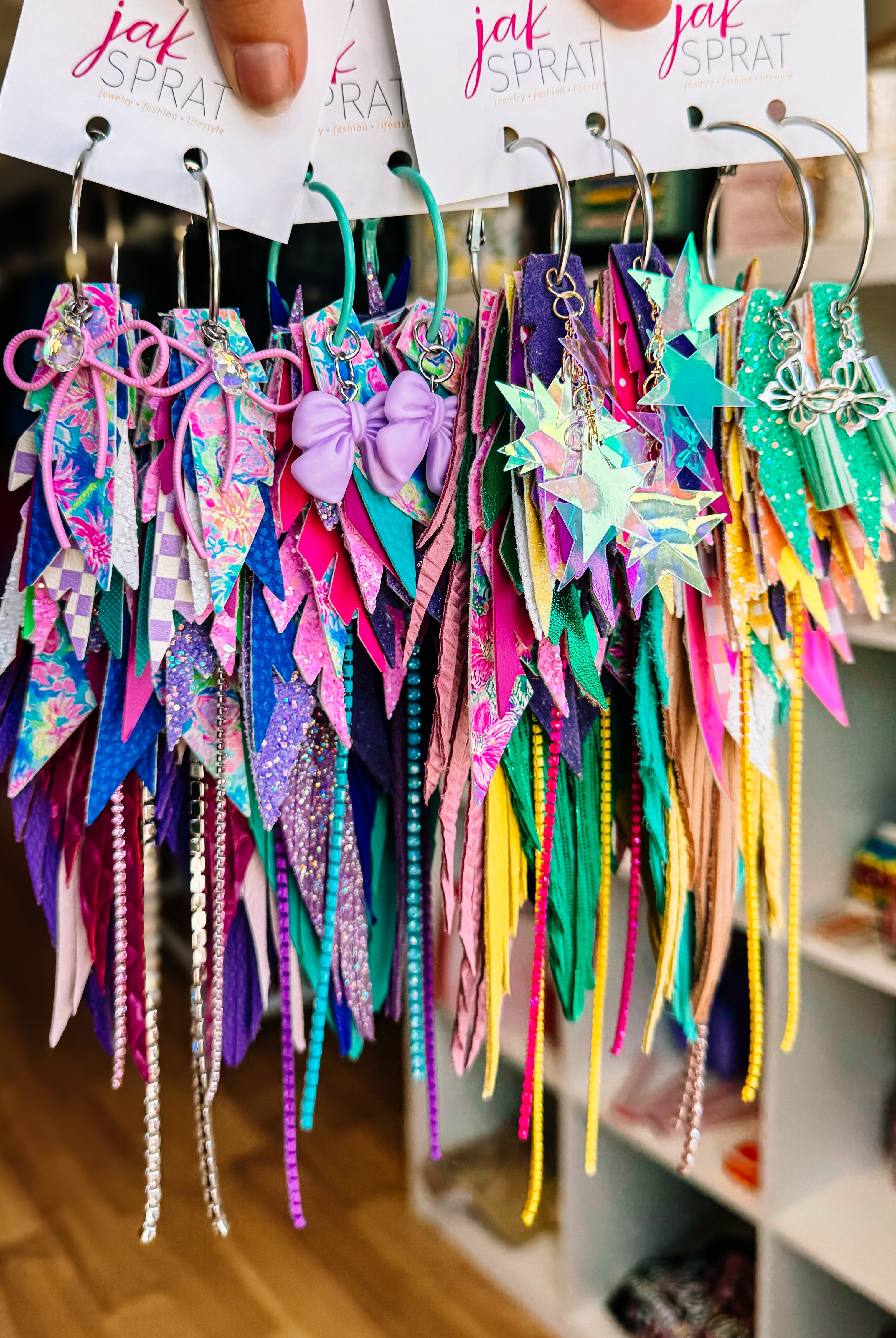 Jak Sprat Blooming Brights Collection: Mega Mic Drops-Earrings-Dear Me Southern Boutique, located in DeRidder, Louisiana