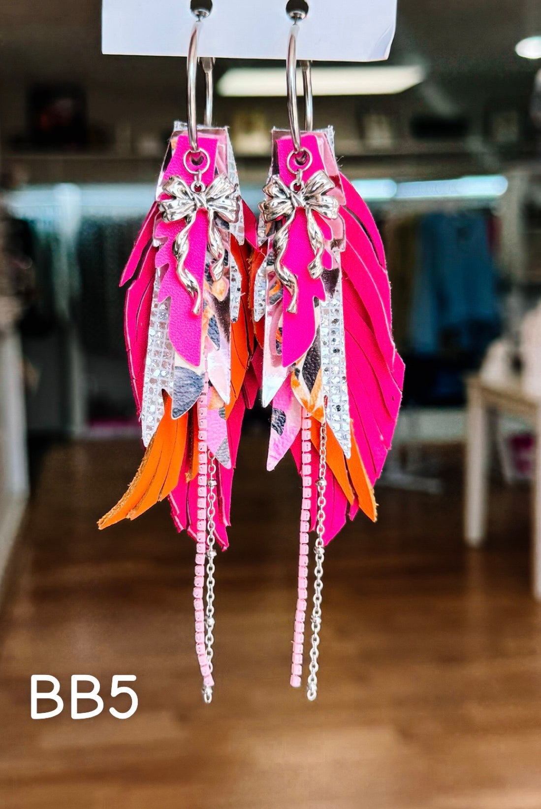 Jak Sprat Boos & Bows Collection: Mini Mic Drop Dangles-Earrings-Dear Me Southern Boutique, located in DeRidder, Louisiana