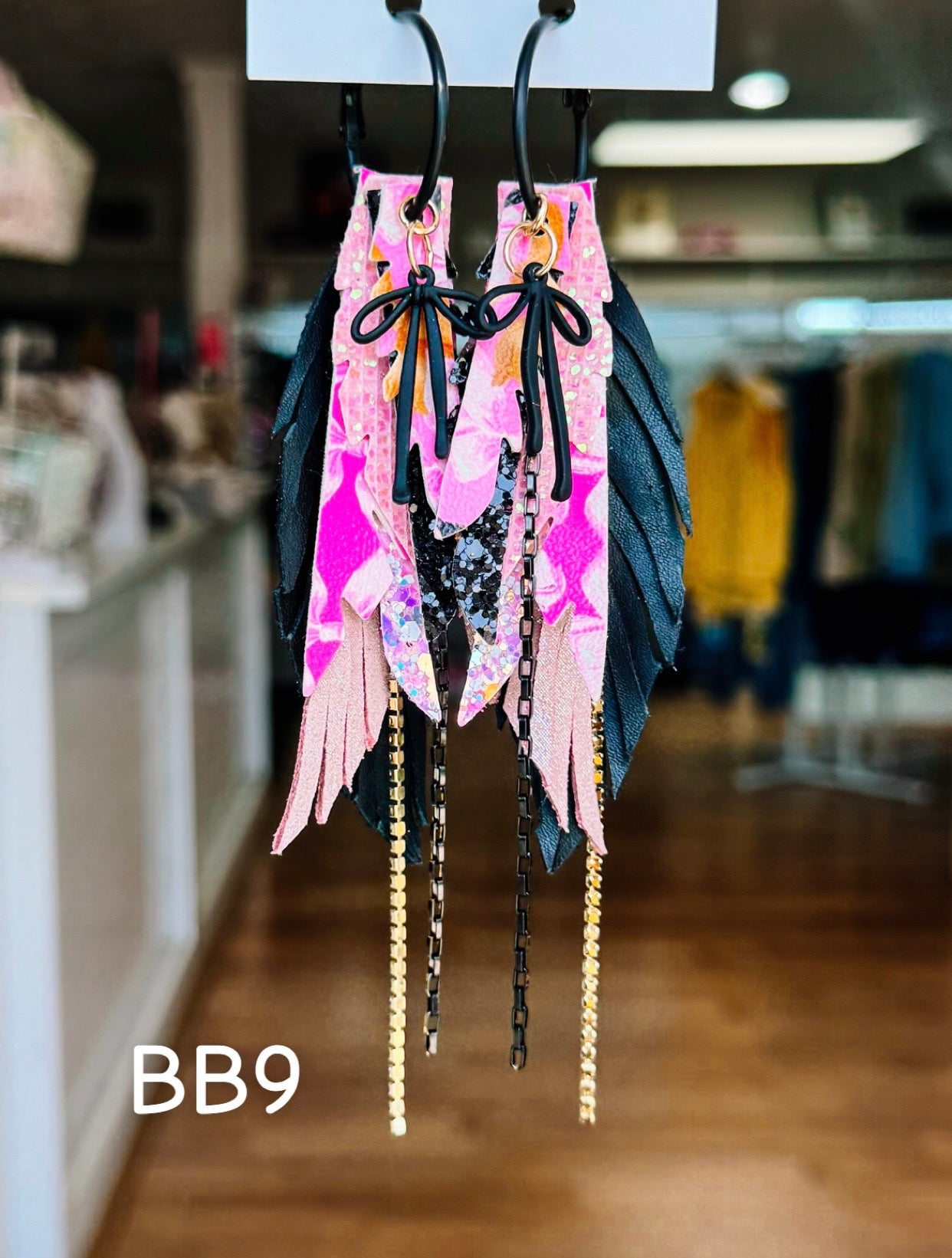Jak Sprat Boos & Bows Collection: Mini Mic Drop Dangles-Earrings-Dear Me Southern Boutique, located in DeRidder, Louisiana