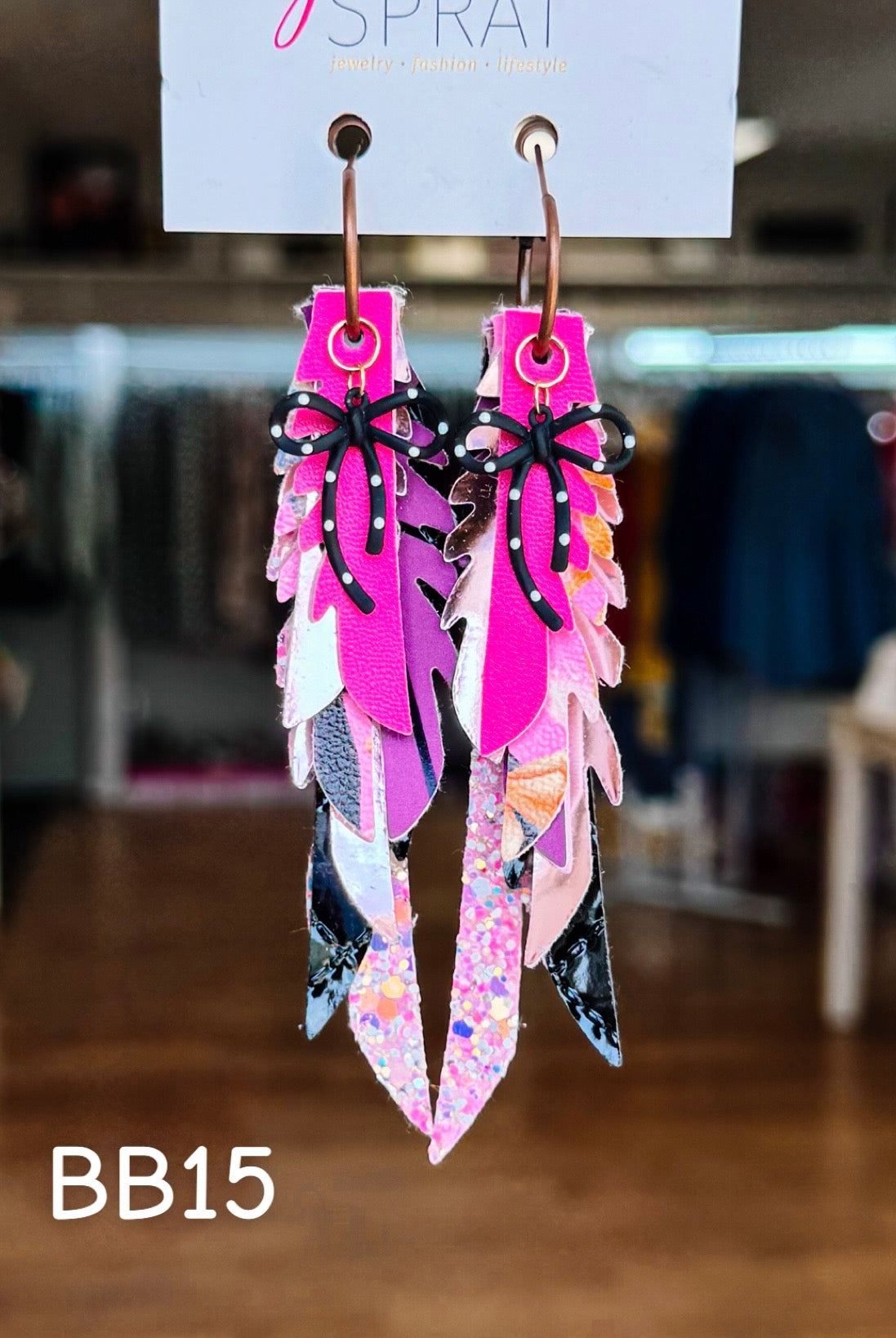 Jak Sprat Boos & Bows Collection: Thinny Thini Minis-Earrings-Dear Me Southern Boutique, located in DeRidder, Louisiana
