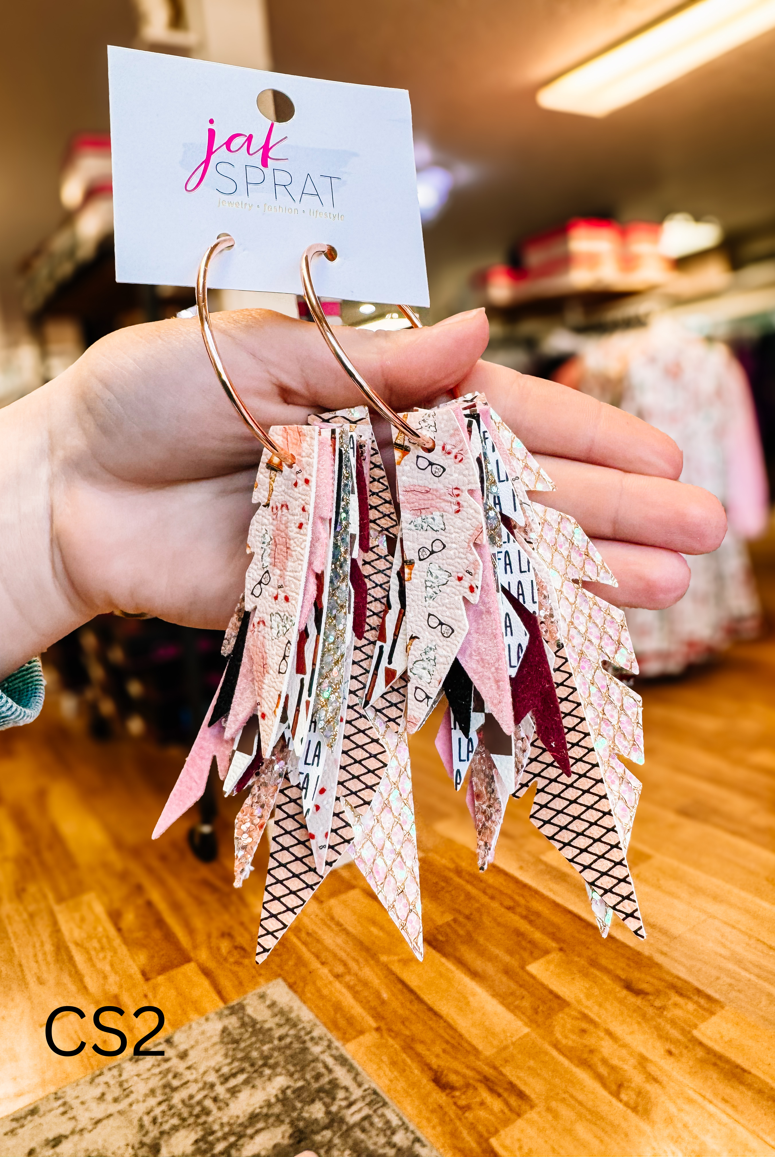 Jak Sprat Christmas Story Collection: Fabulous Feather Dangles-Earrings-Dear Me Southern Boutique, located in DeRidder, Louisiana