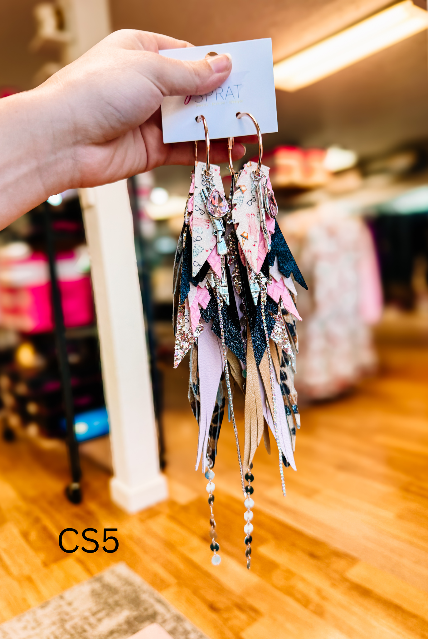 Jak Sprat Christmas Story Collection: Mega Mic Drop Dangles-Earrings-Dear Me Southern Boutique, located in DeRidder, Louisiana