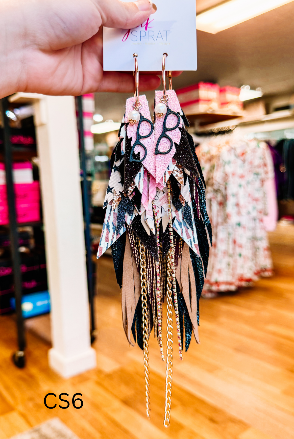 Jak Sprat Christmas Story Collection: Mega Mic Drop Dangles-Earrings-Dear Me Southern Boutique, located in DeRidder, Louisiana