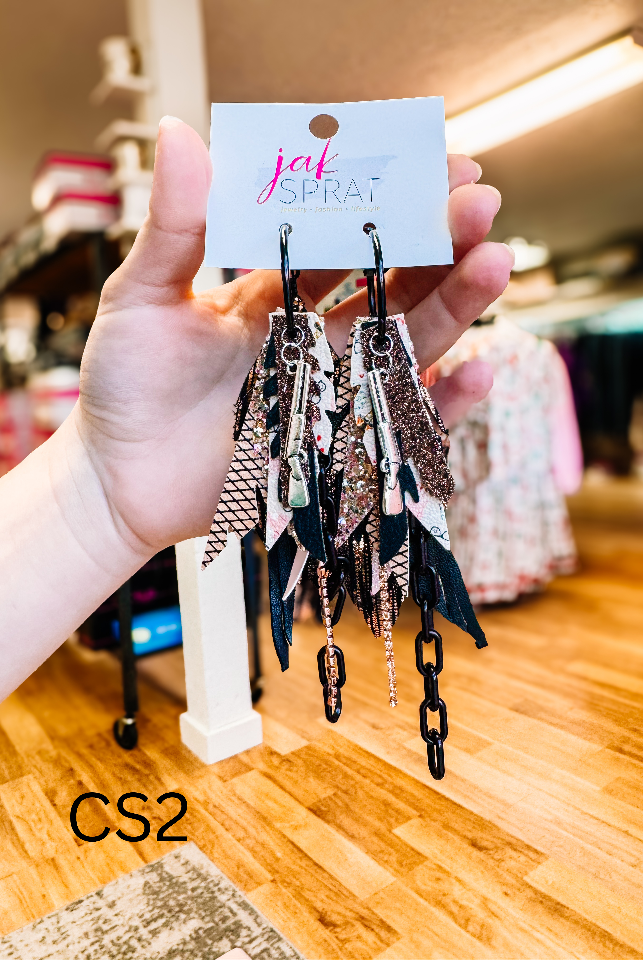 Jak Sprat Christmas Story Collection: Mini Mic Drop Dangles-Earrings-Dear Me Southern Boutique, located in DeRidder, Louisiana