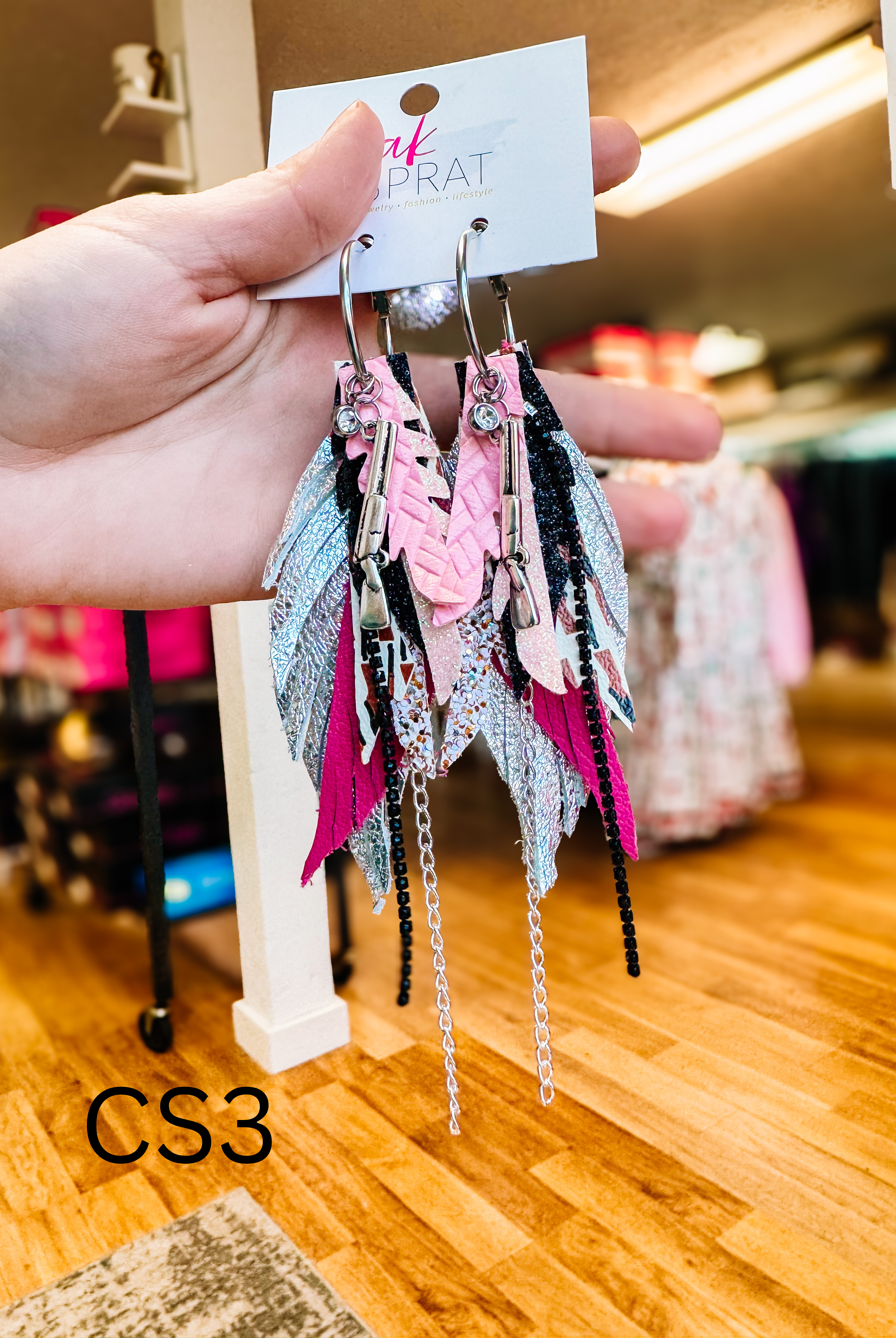 Jak Sprat Christmas Story Collection: Mini Mic Drop Dangles-Earrings-Dear Me Southern Boutique, located in DeRidder, Louisiana