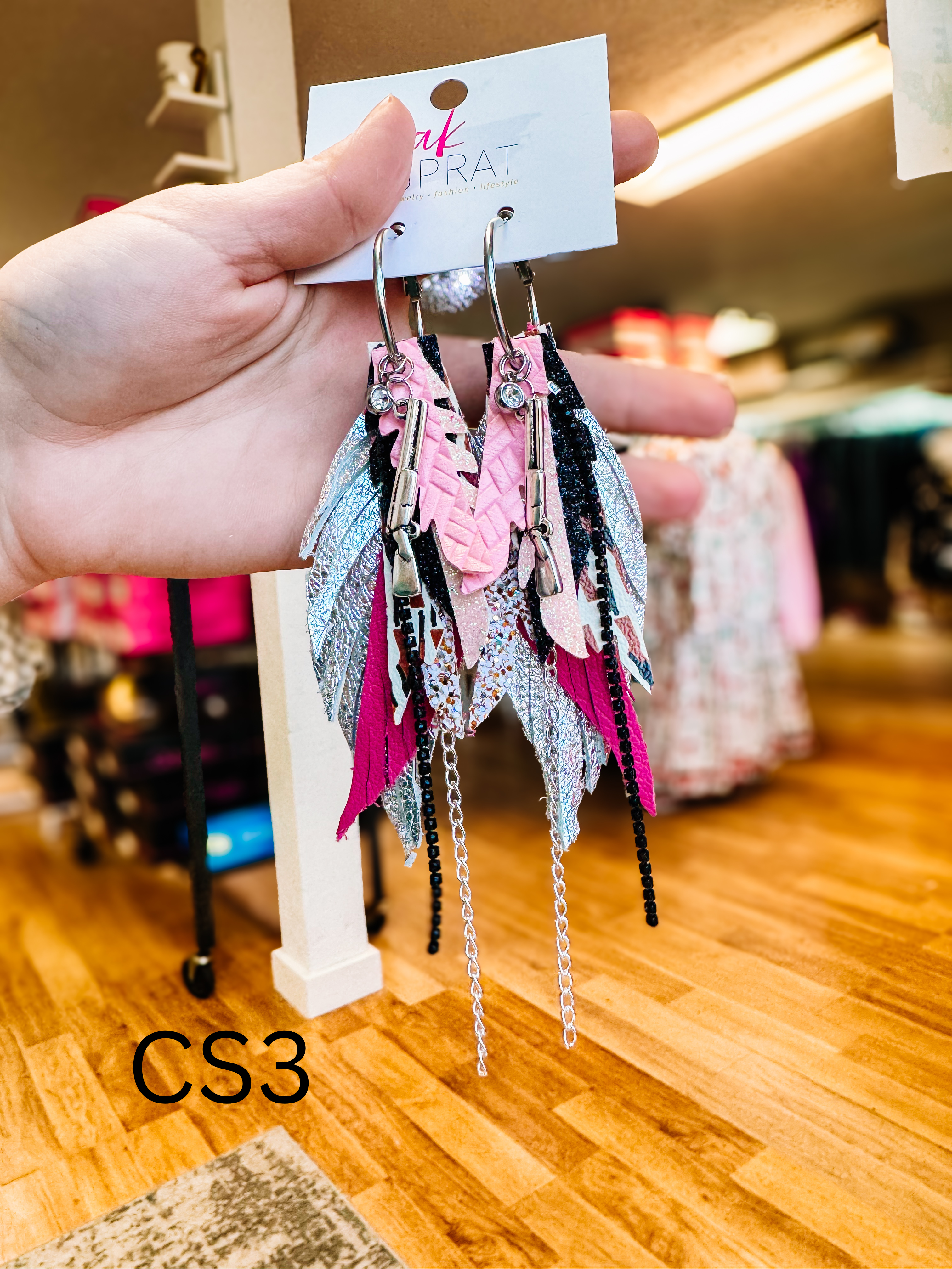 Jak Sprat Christmas Story Collection: Mini Mic Drop Dangles-Earrings-Dear Me Southern Boutique, located in DeRidder, Louisiana