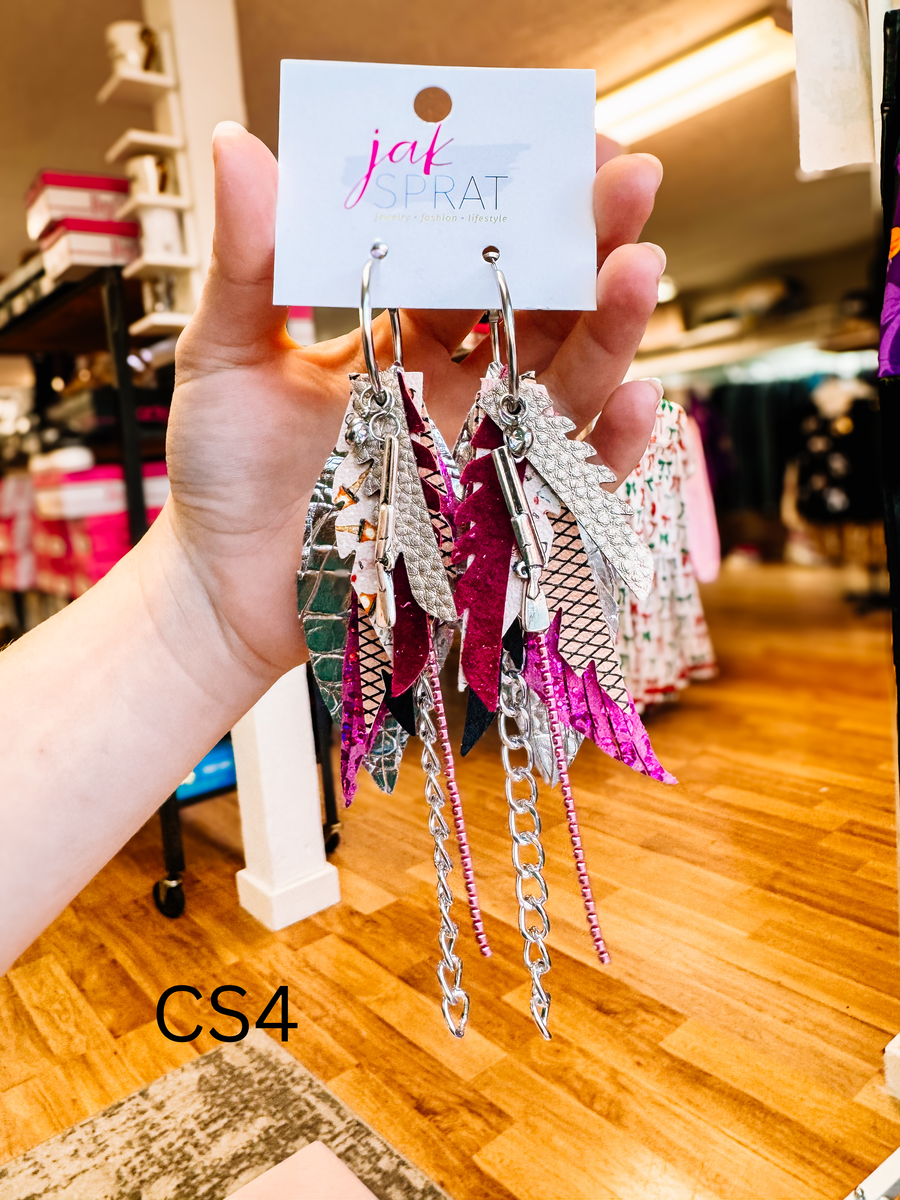 Jak Sprat Christmas Story Collection: Mini Mic Drop Dangles-Earrings-Dear Me Southern Boutique, located in DeRidder, Louisiana