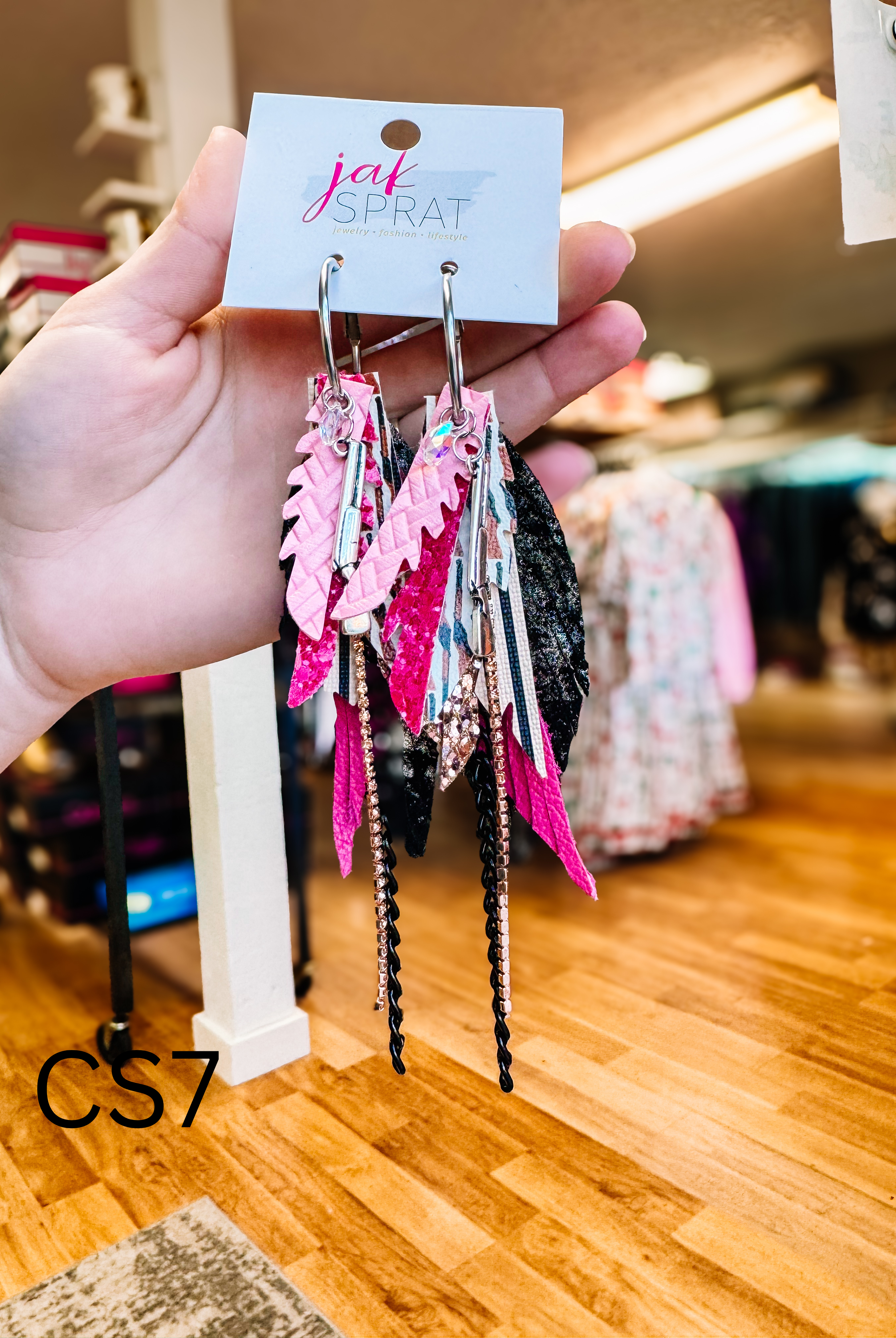 Jak Sprat Christmas Story Collection: Mini Mic Drop Dangles-Earrings-Dear Me Southern Boutique, located in DeRidder, Louisiana