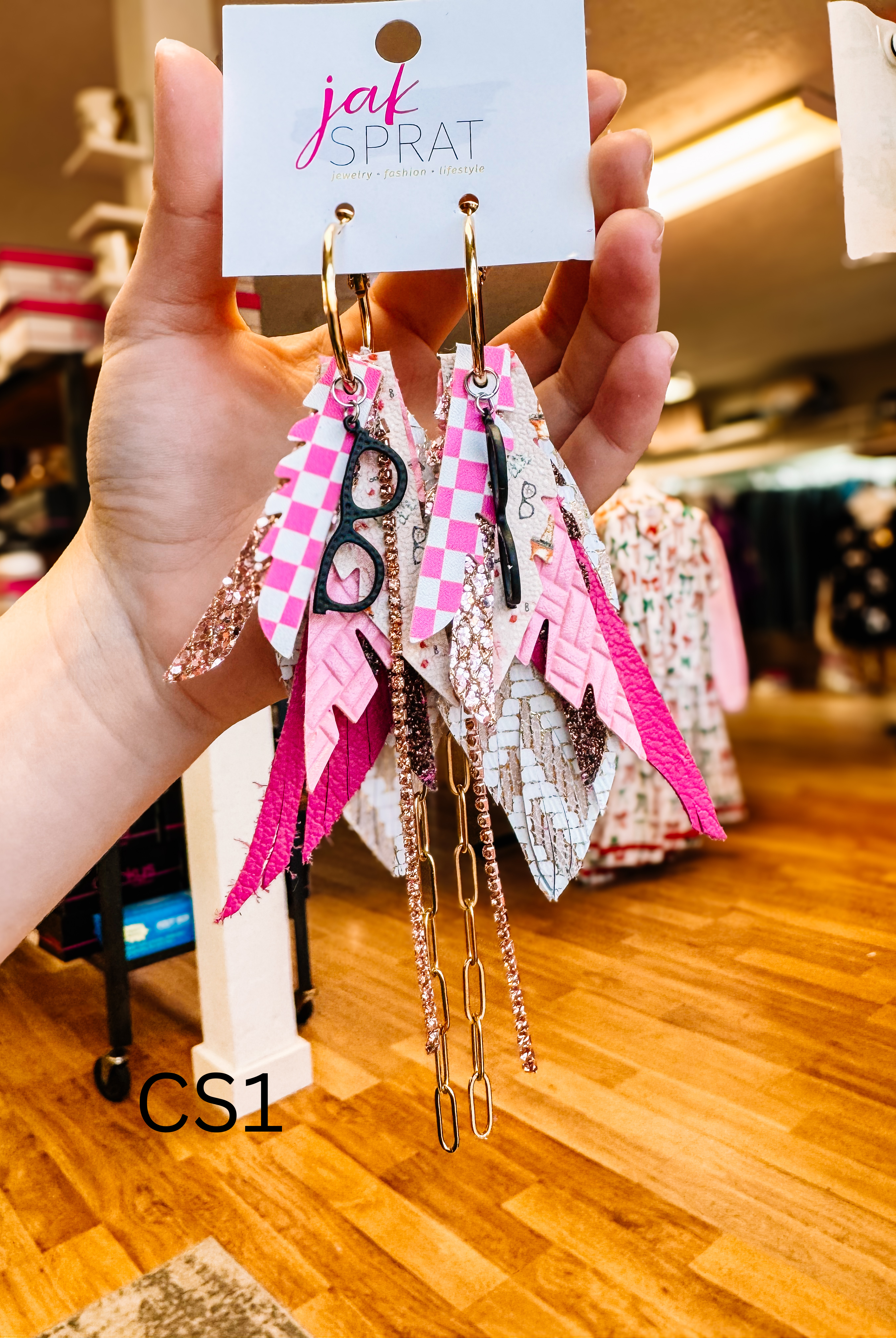 Jak Sprat Christmas Story Collection: Mini Mic Drop Dangles-Earrings-Dear Me Southern Boutique, located in DeRidder, Louisiana