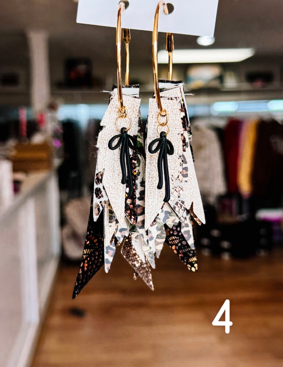Jak Sprat Feral & Fabulous-Army Camo Collection: Charmed Fabulous Feather Dangles-Jewelry - Earrings-Dear Me Southern Boutique, located in DeRidder, Louisiana