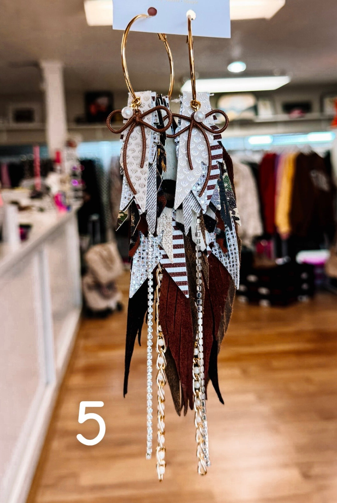 Jak Sprat Feral & Fabulous-Army Camo Collection: Mega Mic Drop Dangles-Jewelry - Earrings-Dear Me Southern Boutique, located in DeRidder, Louisiana