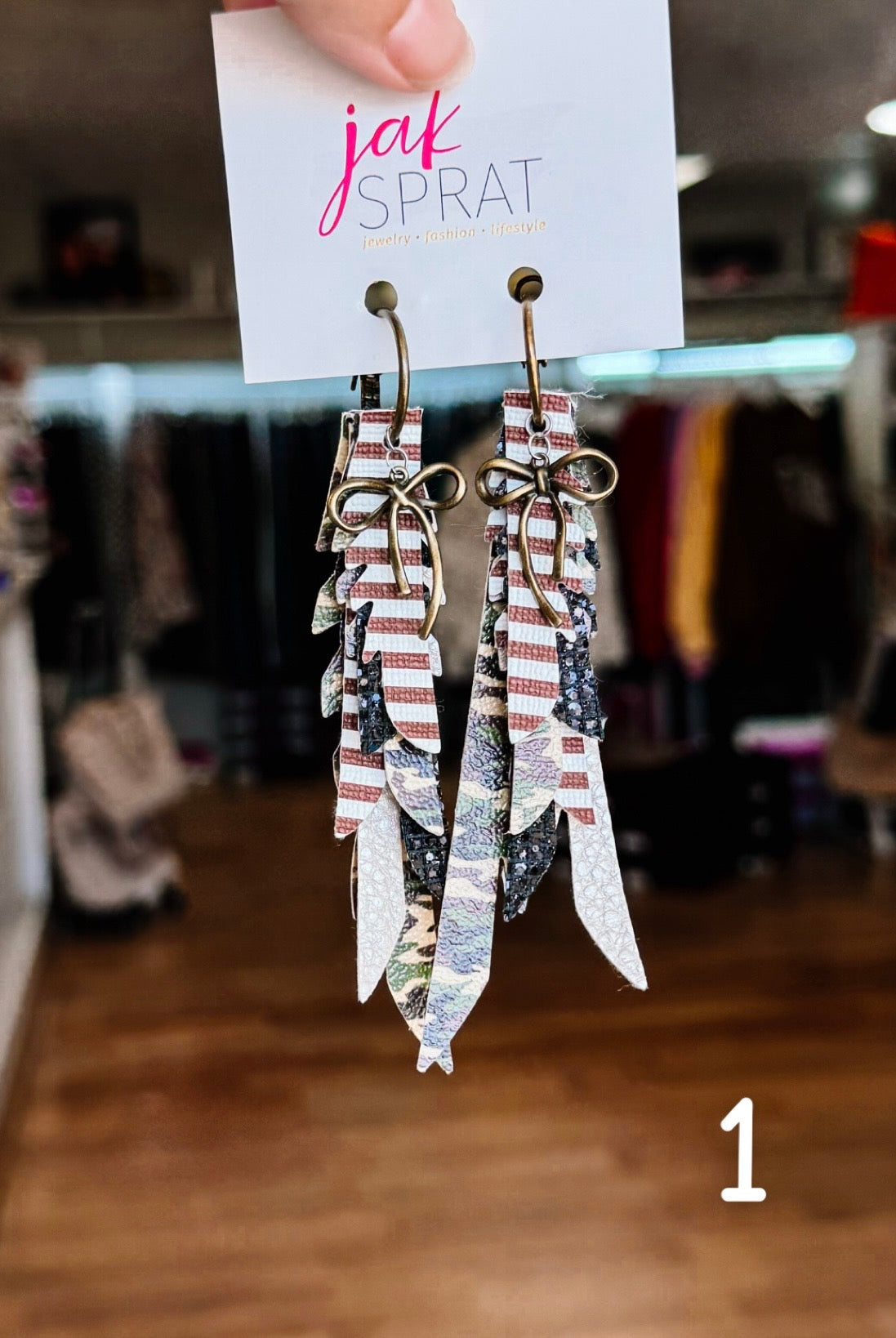 Jak Sprat Feral & Fabulous-Army Camo Collection: Thinny Thini Minis-Jewelry - Earrings-Dear Me Southern Boutique, located in DeRidder, Louisiana