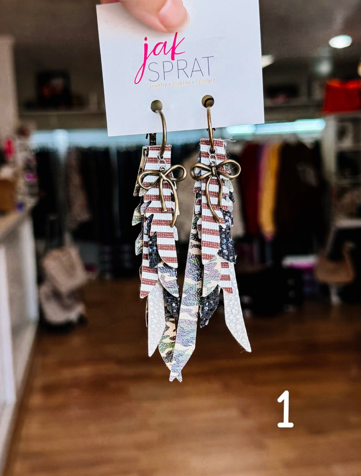 Jak Sprat Feral & Fabulous-Army Camo Collection: Thinny Thini Minis-Jewelry - Earrings-Dear Me Southern Boutique, located in DeRidder, Louisiana