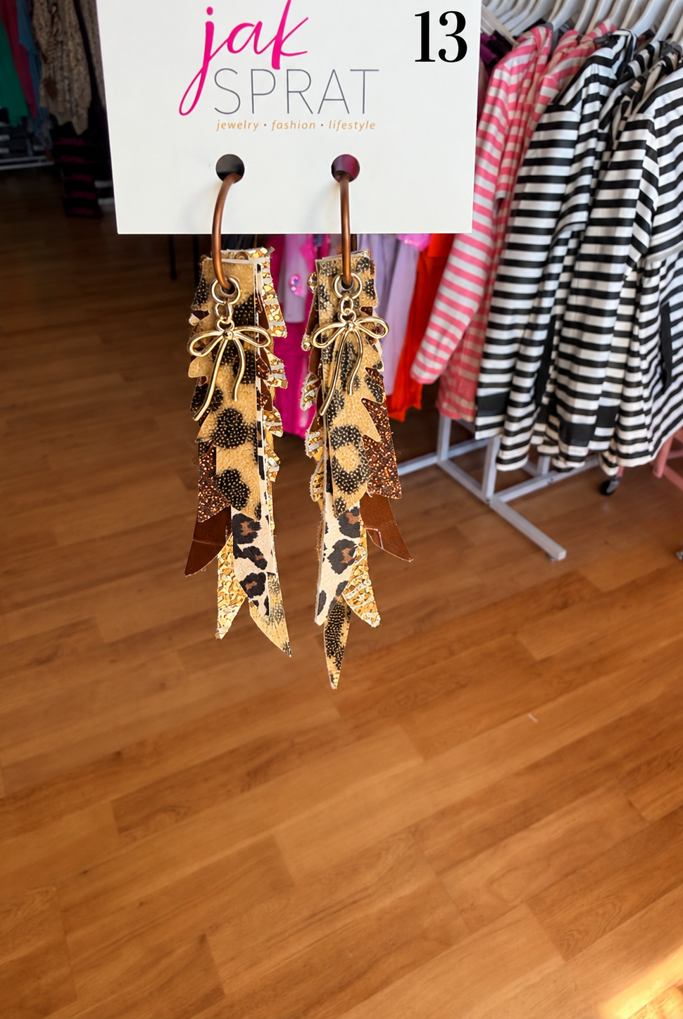 Jak Sprat Feral & Fabulous Collection: Thinny Thini Minis-Jewelry - Earrings-Dear Me Southern Boutique, located in DeRidder, Louisiana