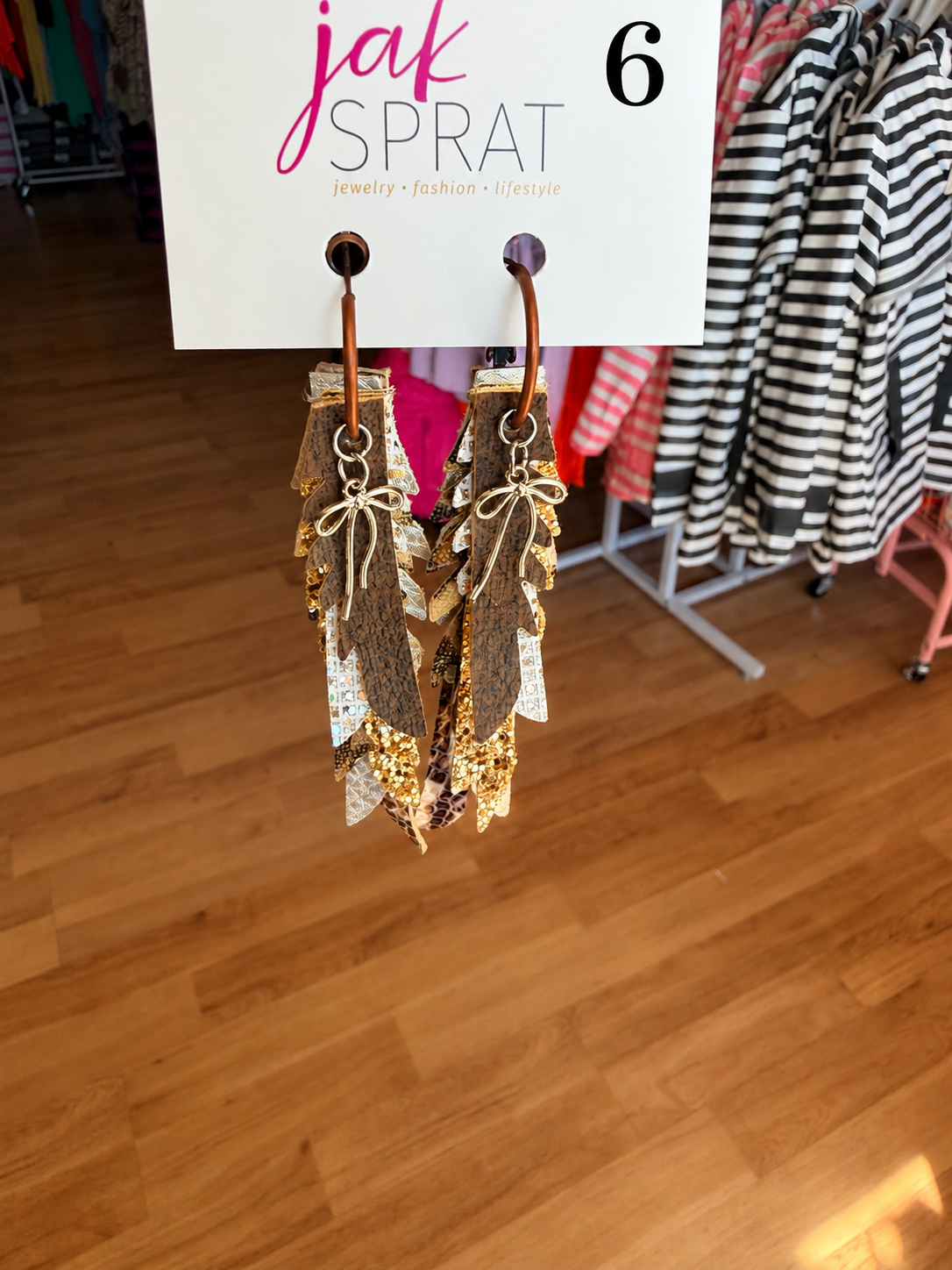 Jak Sprat Feral & Fabulous Collection: Thinny Thini Minis-Jewelry - Earrings-Dear Me Southern Boutique, located in DeRidder, Louisiana
