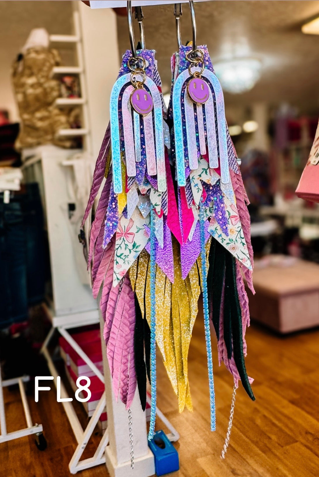 Jak Sprat Florals Collection: Mega Mic Drop-Earrings-Dear Me Southern Boutique, located in DeRidder, Louisiana