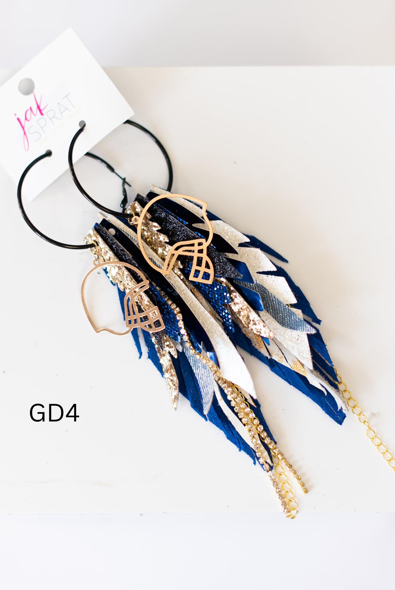Jak Sprat Game Day Collection: Medium Mic Drop Dangles-Earrings-Dear Me Southern Boutique, located in DeRidder, Louisiana
