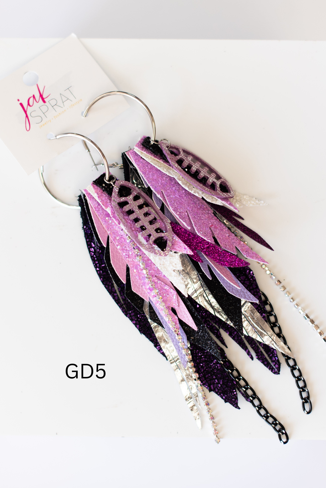 Jak Sprat Game Day Collection: Medium Mic Drop Dangles-Earrings-Dear Me Southern Boutique, located in DeRidder, Louisiana