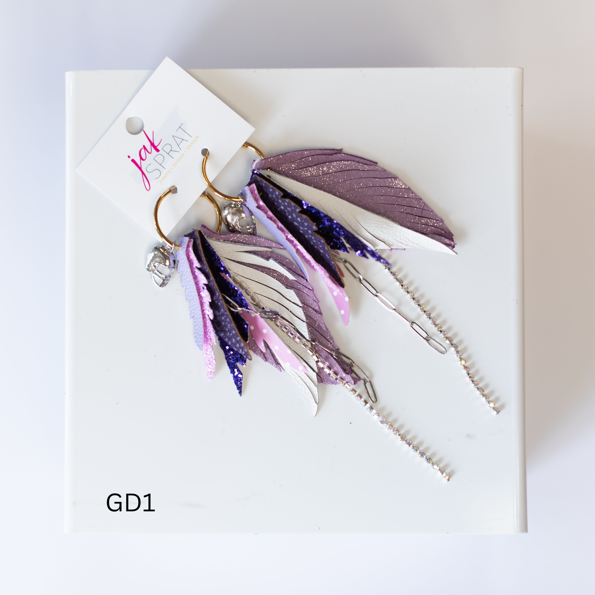 Jak Sprat Game Day Collection: Mini Mic Drop Dangles-Earrings-Dear Me Southern Boutique, located in DeRidder, Louisiana