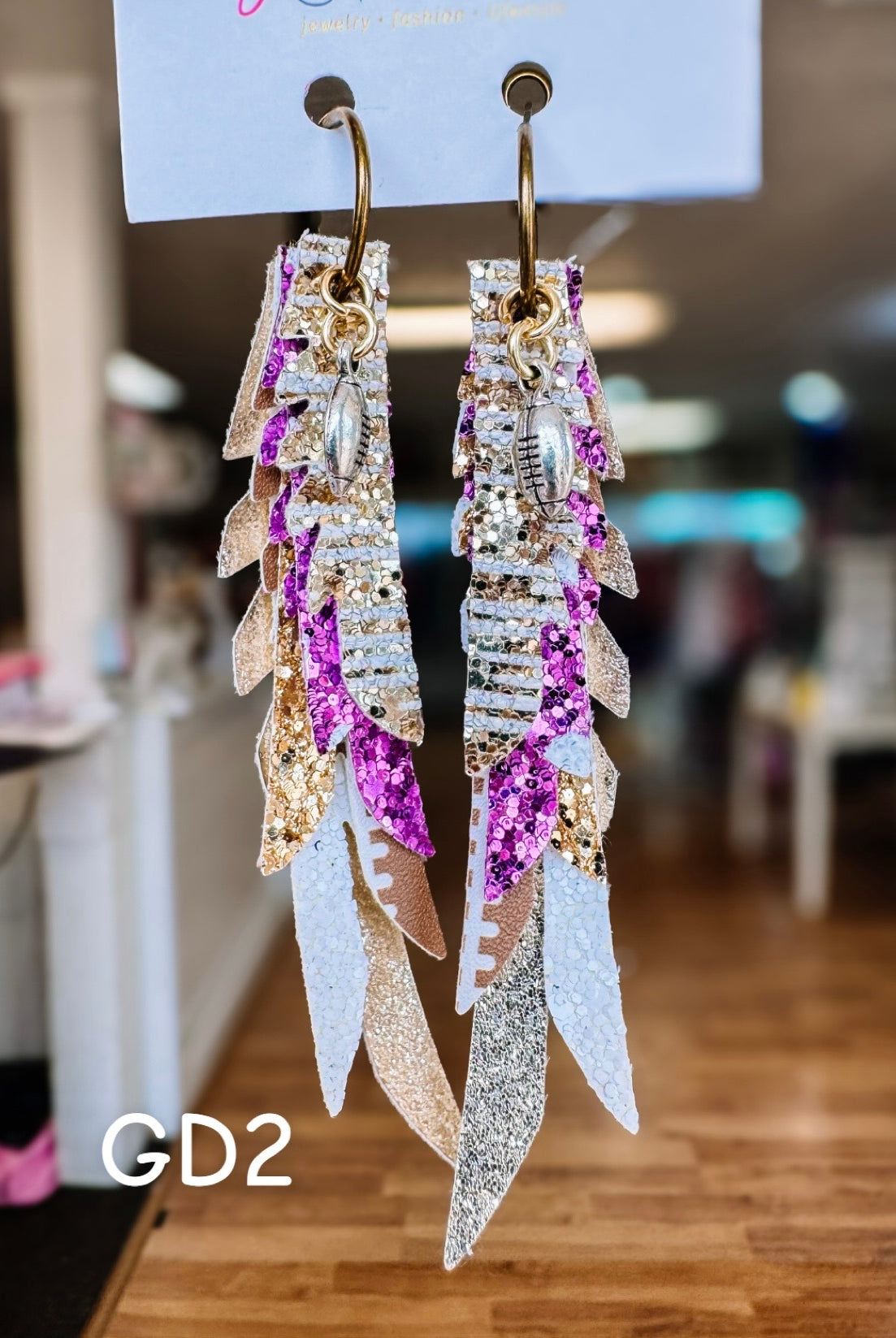 Jak Sprat Game Day Collection: Thinny Thini Minis-Earrings-Dear Me Southern Boutique, located in DeRidder, Louisiana