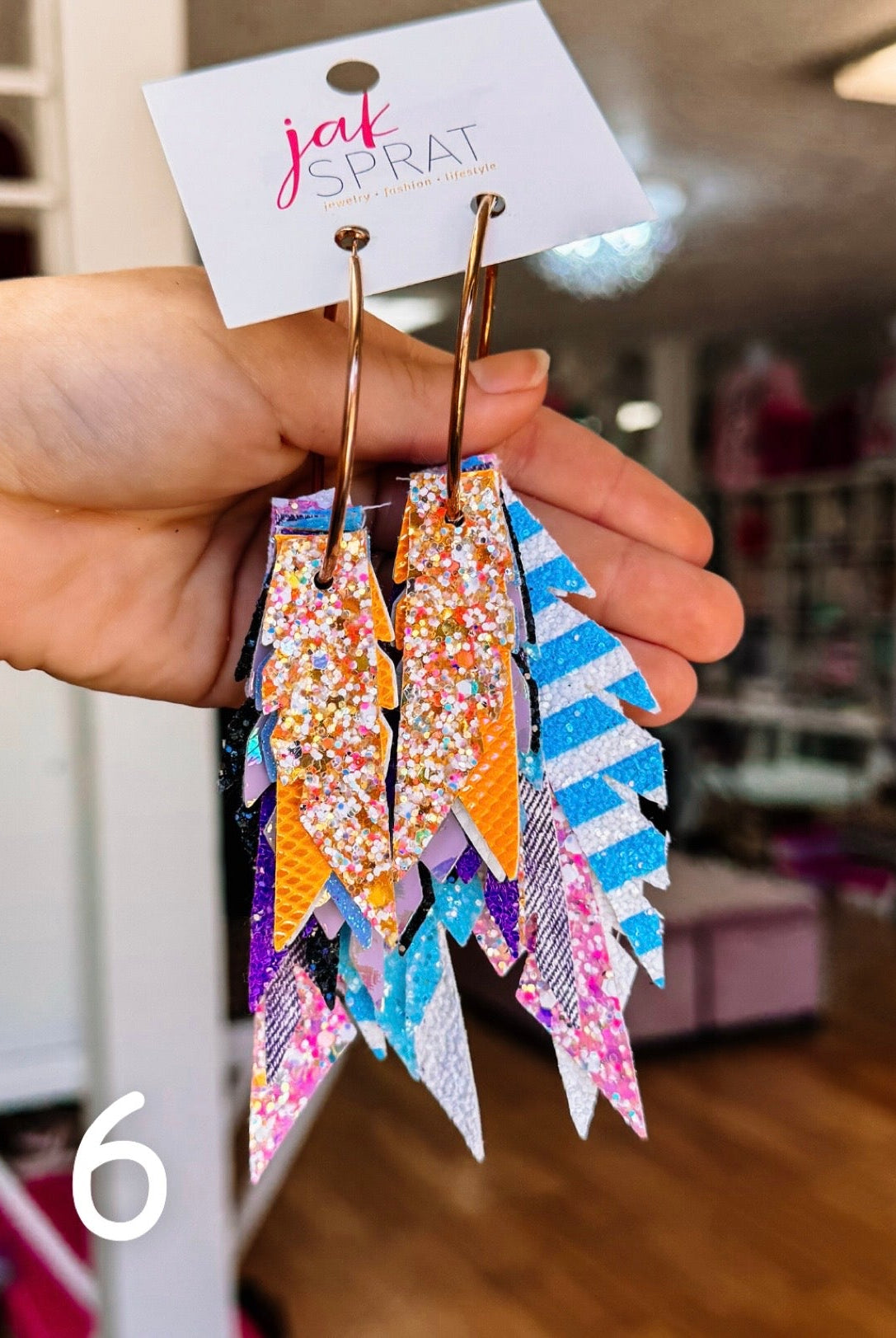 Jak Sprat Neon Collection: Fabulous Feather Dangles-Earrings-Dear Me Southern Boutique, located in DeRidder, Louisiana