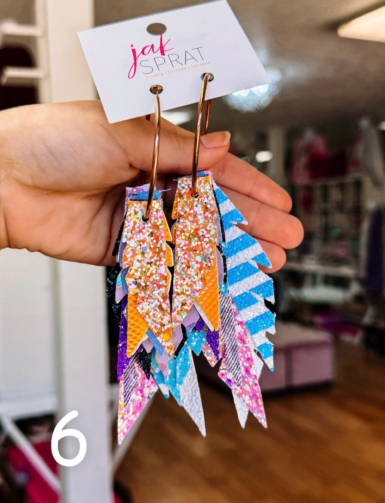 Jak Sprat Neon Collection: Fabulous Feather Dangles-Earrings-Dear Me Southern Boutique, located in DeRidder, Louisiana