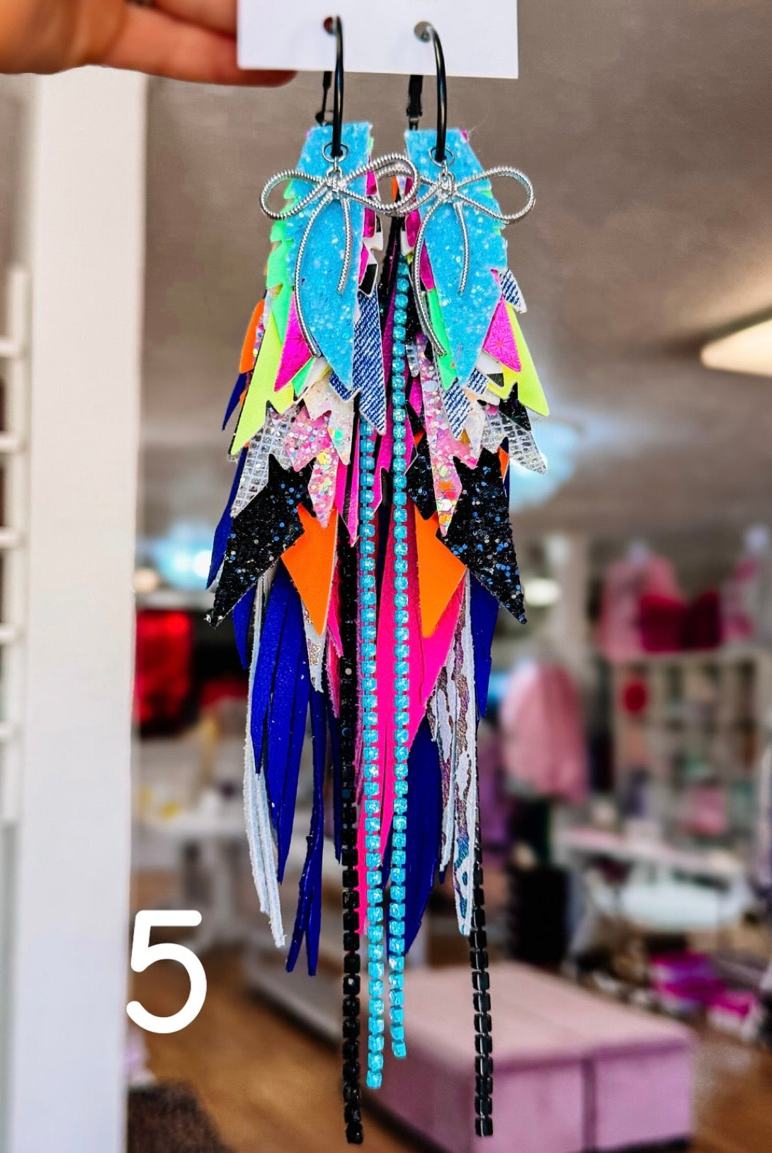 Jak Sprat Neon Collection: Mega Mic Drop Dangles-Earrings-Dear Me Southern Boutique, located in DeRidder, Louisiana