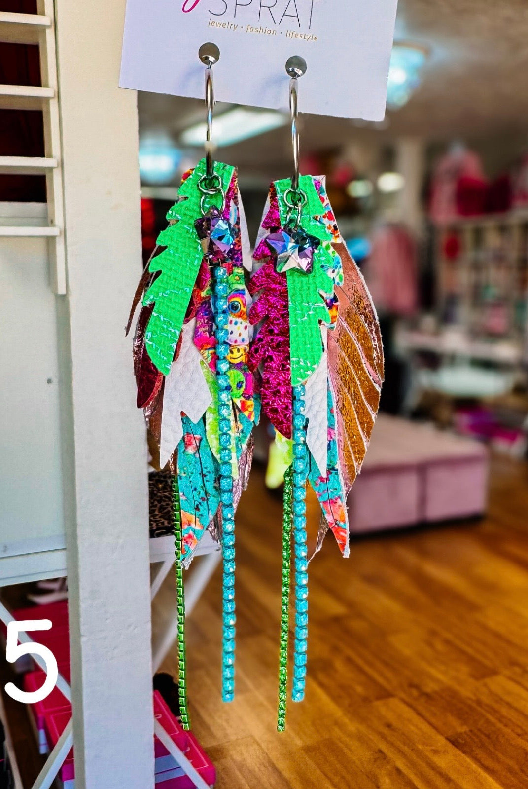 Jak Sprat Neon Collection: Mini Mic Drop Dangles-Earrings-Dear Me Southern Boutique, located in DeRidder, Louisiana
