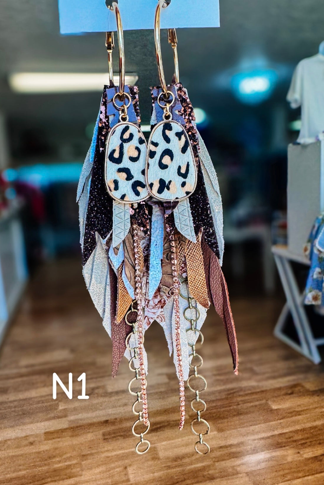 Jak Sprat Neutrals Collection: Medium Mic Drop Dangles-Earrings-Dear Me Southern Boutique, located in DeRidder, Louisiana