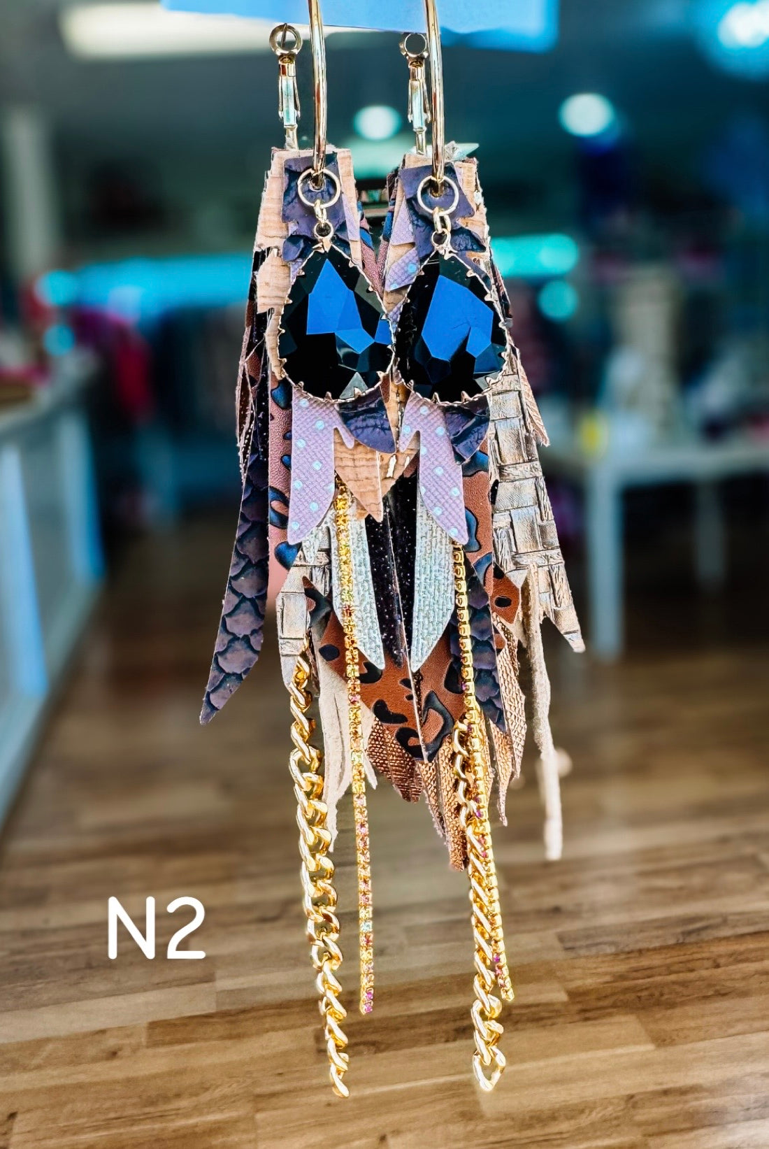 Jak Sprat Neutrals Collection: Medium Mic Drop Dangles-Earrings-Dear Me Southern Boutique, located in DeRidder, Louisiana