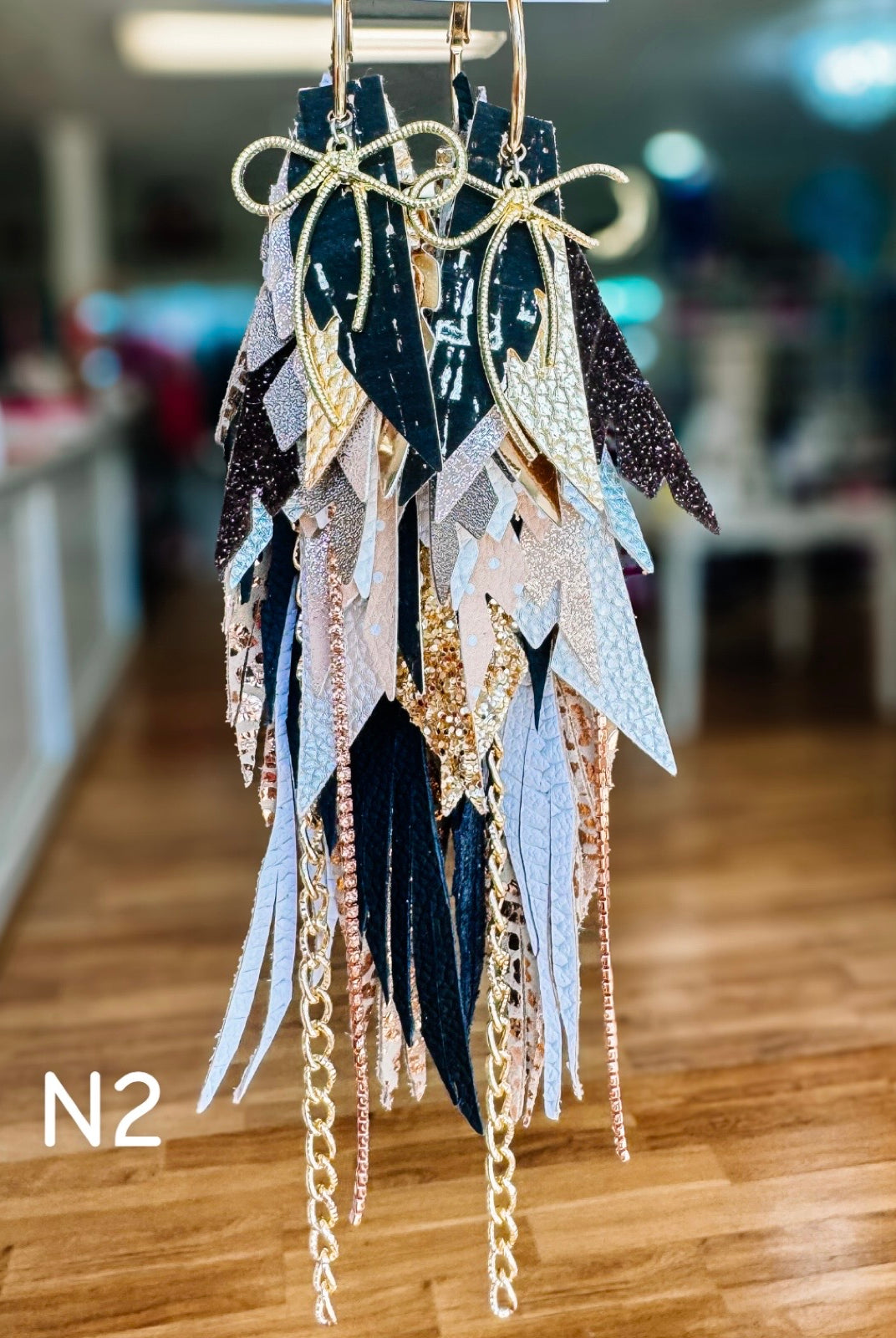 Jak Sprat Neutrals Collection: Mega Mic Drop Dangles-Earrings-Dear Me Southern Boutique, located in DeRidder, Louisiana