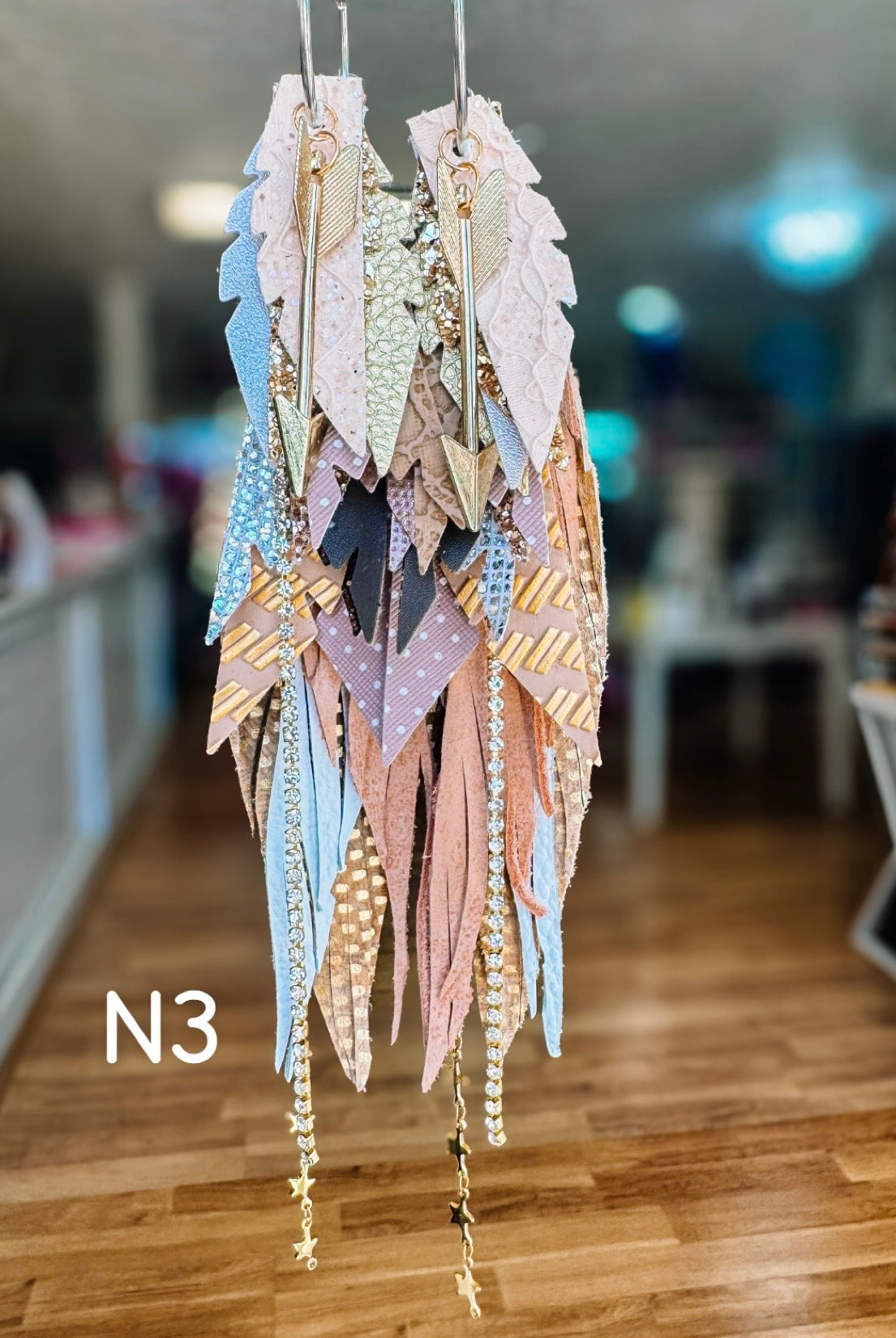 Jak Sprat Neutrals Collection: Mega Mic Drop Dangles-Earrings-Dear Me Southern Boutique, located in DeRidder, Louisiana