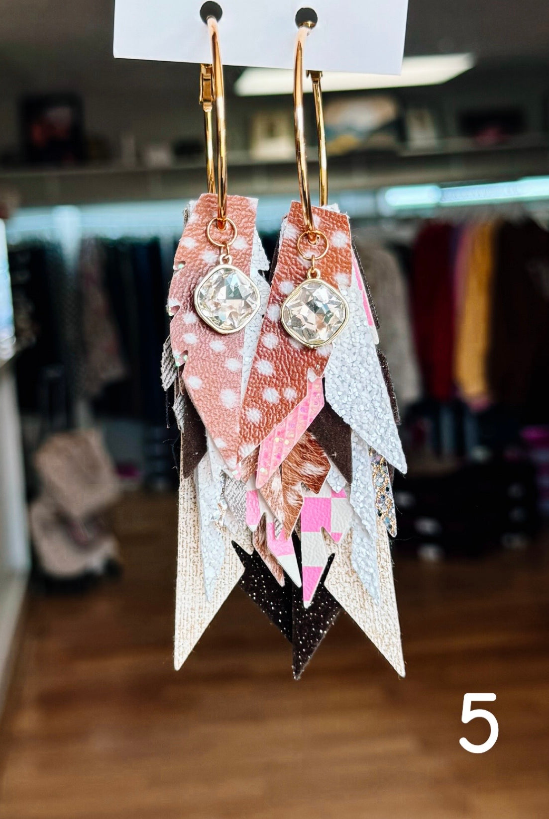 Jak Sprat Oh Deer, She's Cute Collection: Charmed Fabulous Feather Dangles-Jewelry - Earrings-Dear Me Southern Boutique, located in DeRidder, Louisiana