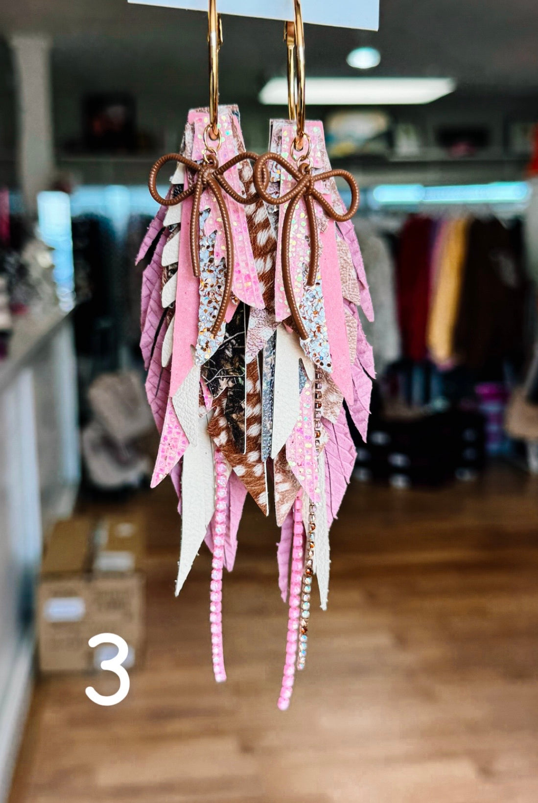 Jak Sprat Oh Deer, She's Cute Collection: Medium Mic Drop Dangles-Jewelry - Earrings-Dear Me Southern Boutique, located in DeRidder, Louisiana