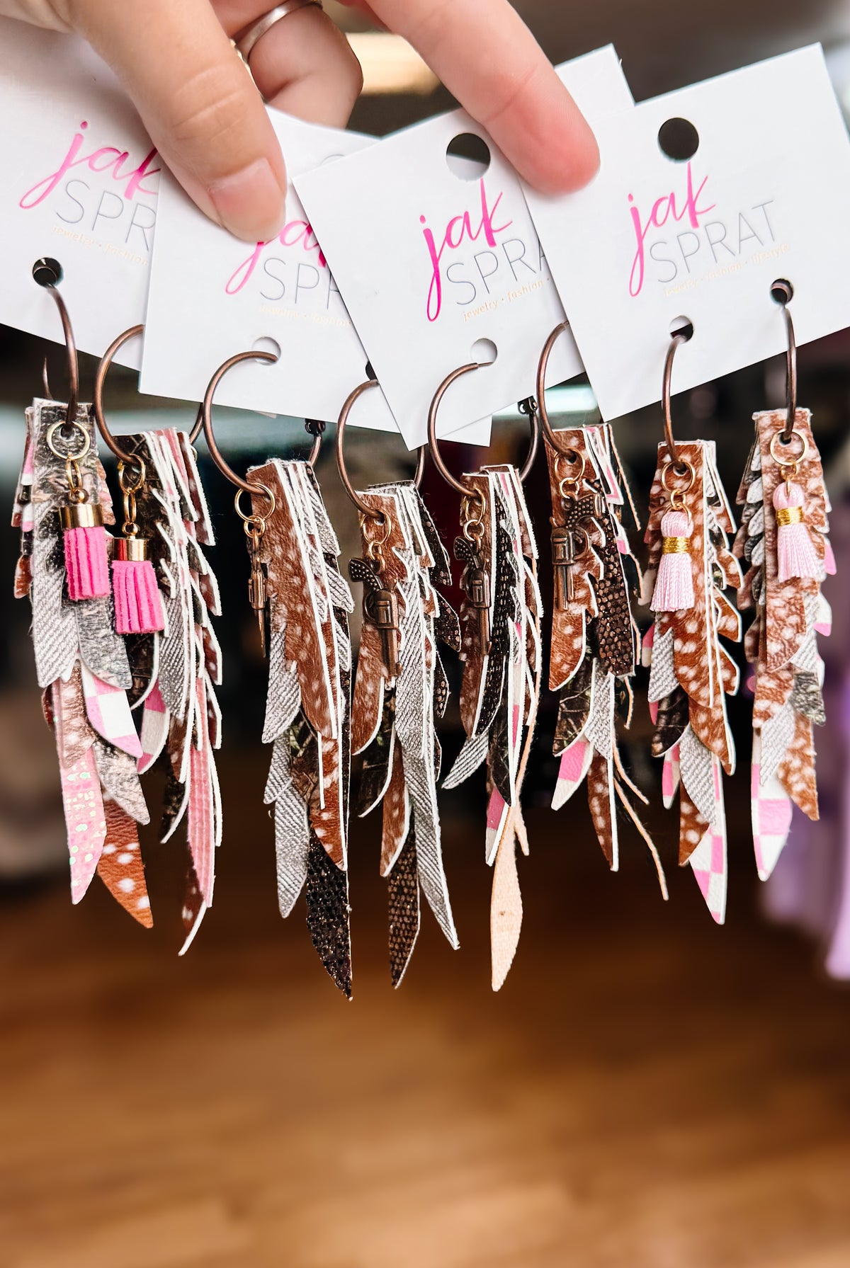 Jak Sprat Oh Deer, She's Cute Collection: Thinny Thini Minis-Jewelry - Earrings-Dear Me Southern Boutique, located in DeRidder, Louisiana