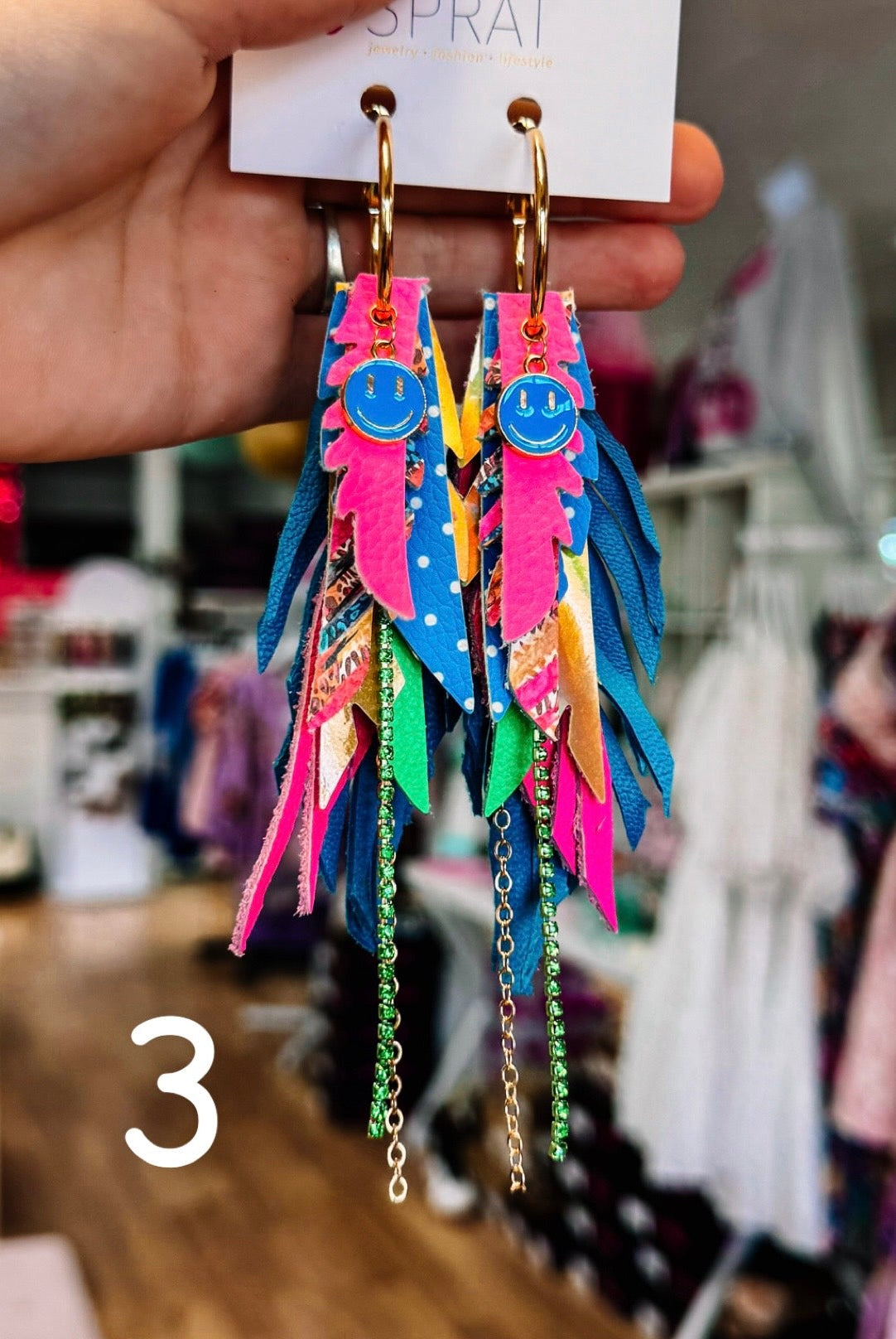 Jak Sprat Part Palette Collection: Mini Mic Drop Dangles-Earrings-Dear Me Southern Boutique, located in DeRidder, Louisiana