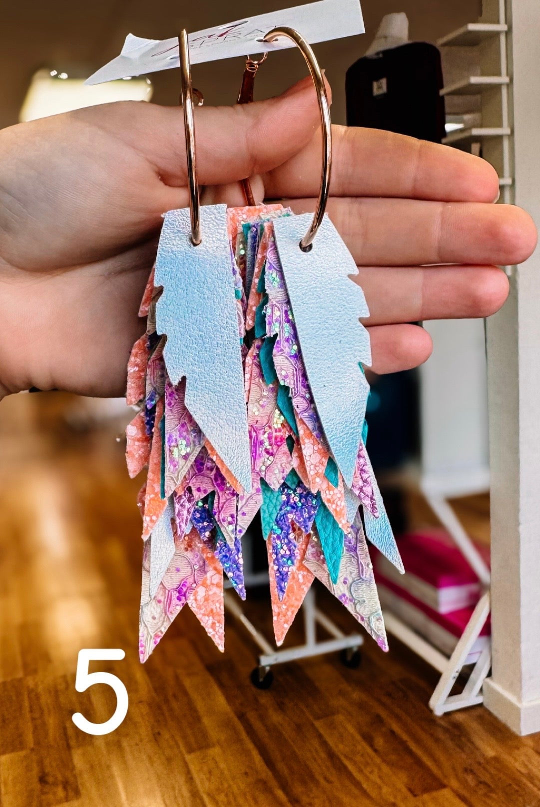Jak Sprat Party Palette Collection: Fabulous Feather Dangles-Earrings-Dear Me Southern Boutique, located in DeRidder, Louisiana