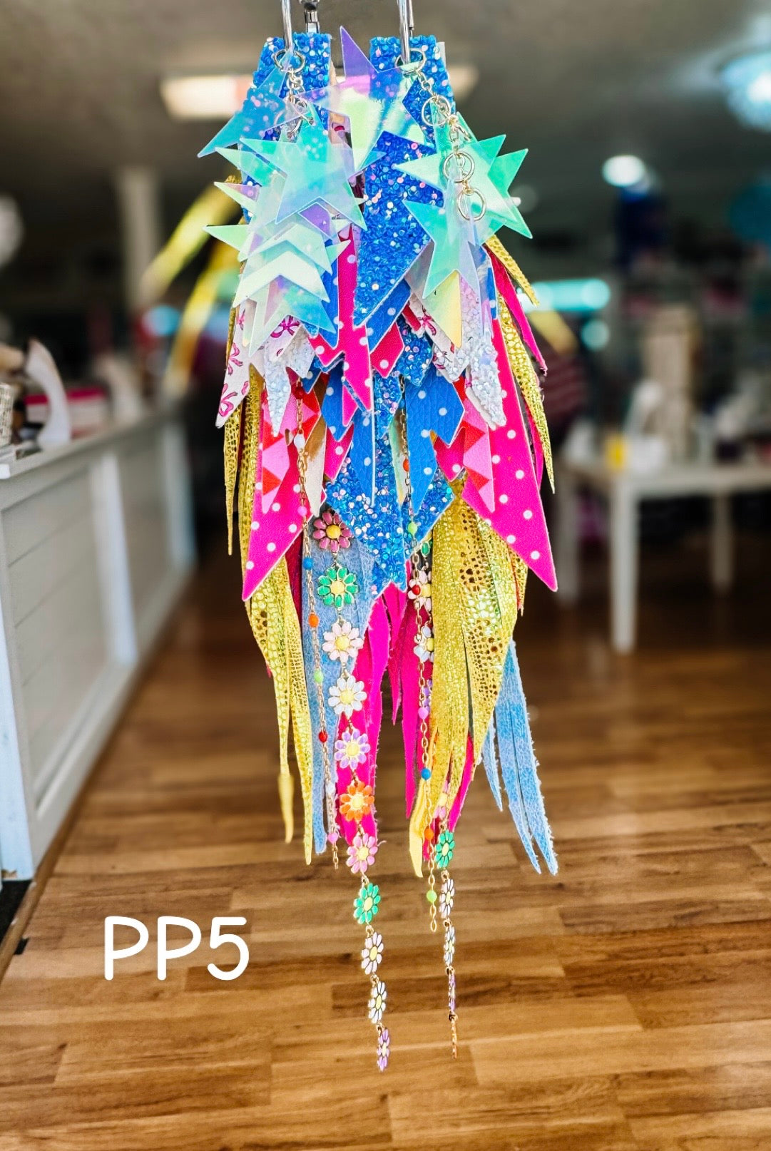 Jak Sprat Party Palette Collection: Mega Mic Drop Dangles-Earrings-Dear Me Southern Boutique, located in DeRidder, Louisiana