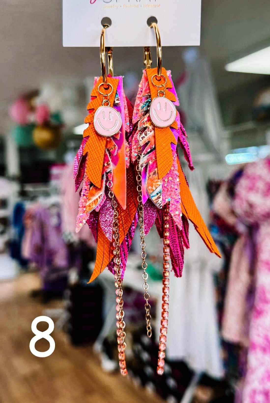 Jak Sprat Party Palette Collection: Mini Mic Drop Dangles-Earrings-Dear Me Southern Boutique, located in DeRidder, Louisiana