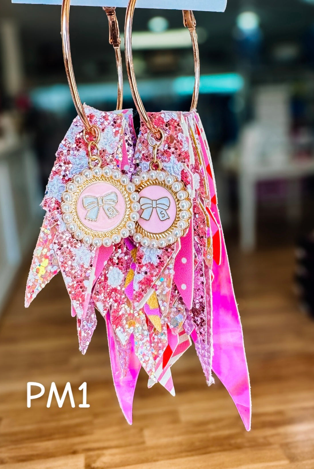 Jak Sprat Pink Monochromatic Collection: Charmed Fabulous Feather Dangles-Earrings-Dear Me Southern Boutique, located in DeRidder, Louisiana