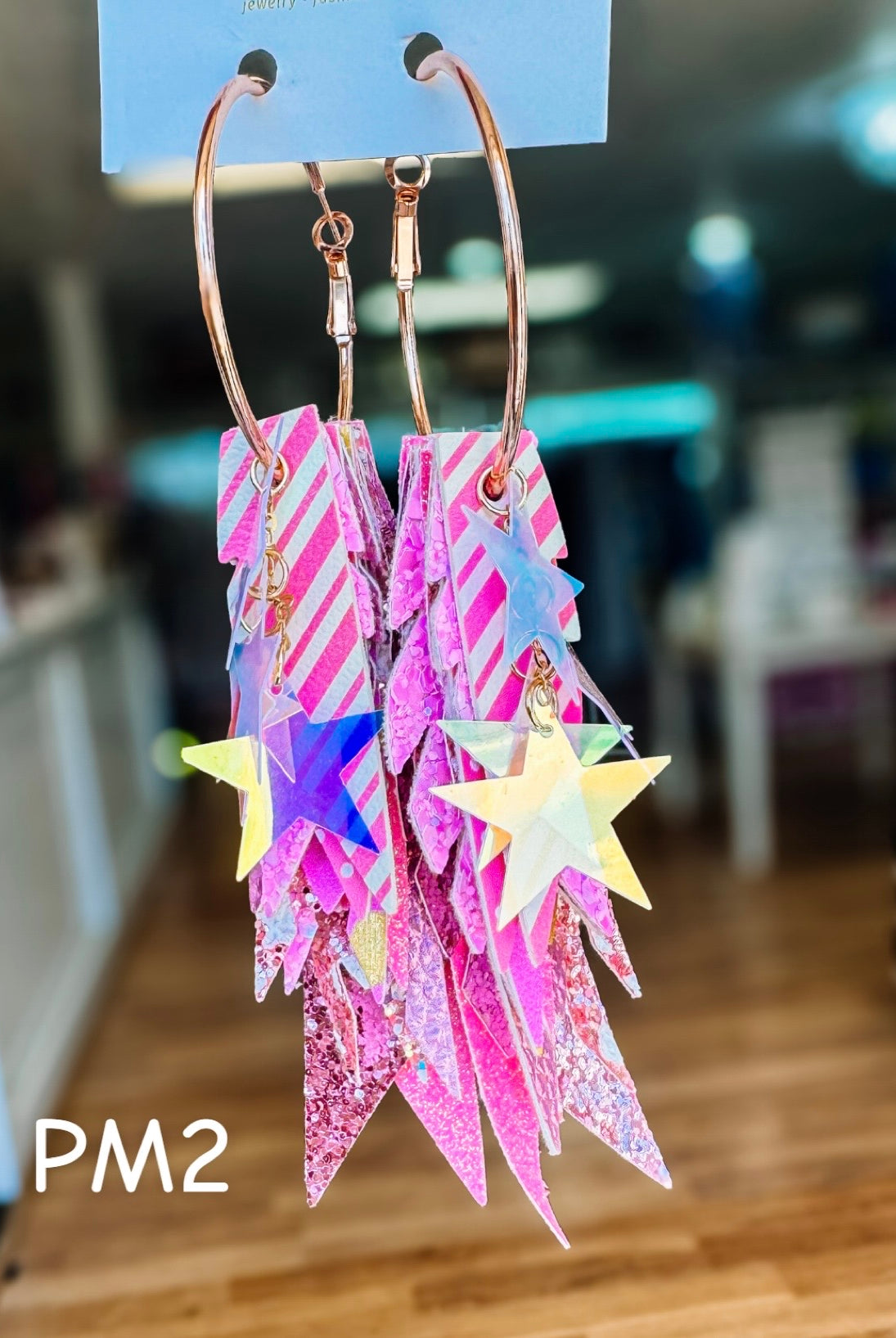 Jak Sprat Pink Monochromatic Collection: Charmed Fabulous Feather Dangles-Earrings-Dear Me Southern Boutique, located in DeRidder, Louisiana
