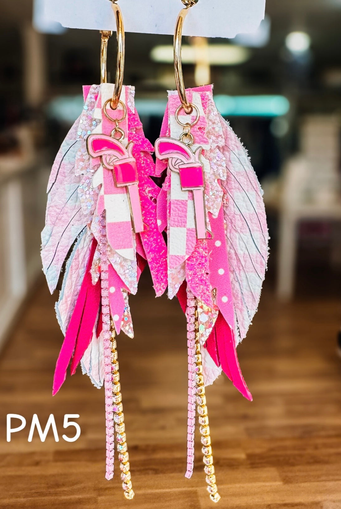 Jak Sprat Pink Monochromatic Collection: Mini Mic Drop Dangles-Earrings-Dear Me Southern Boutique, located in DeRidder, Louisiana