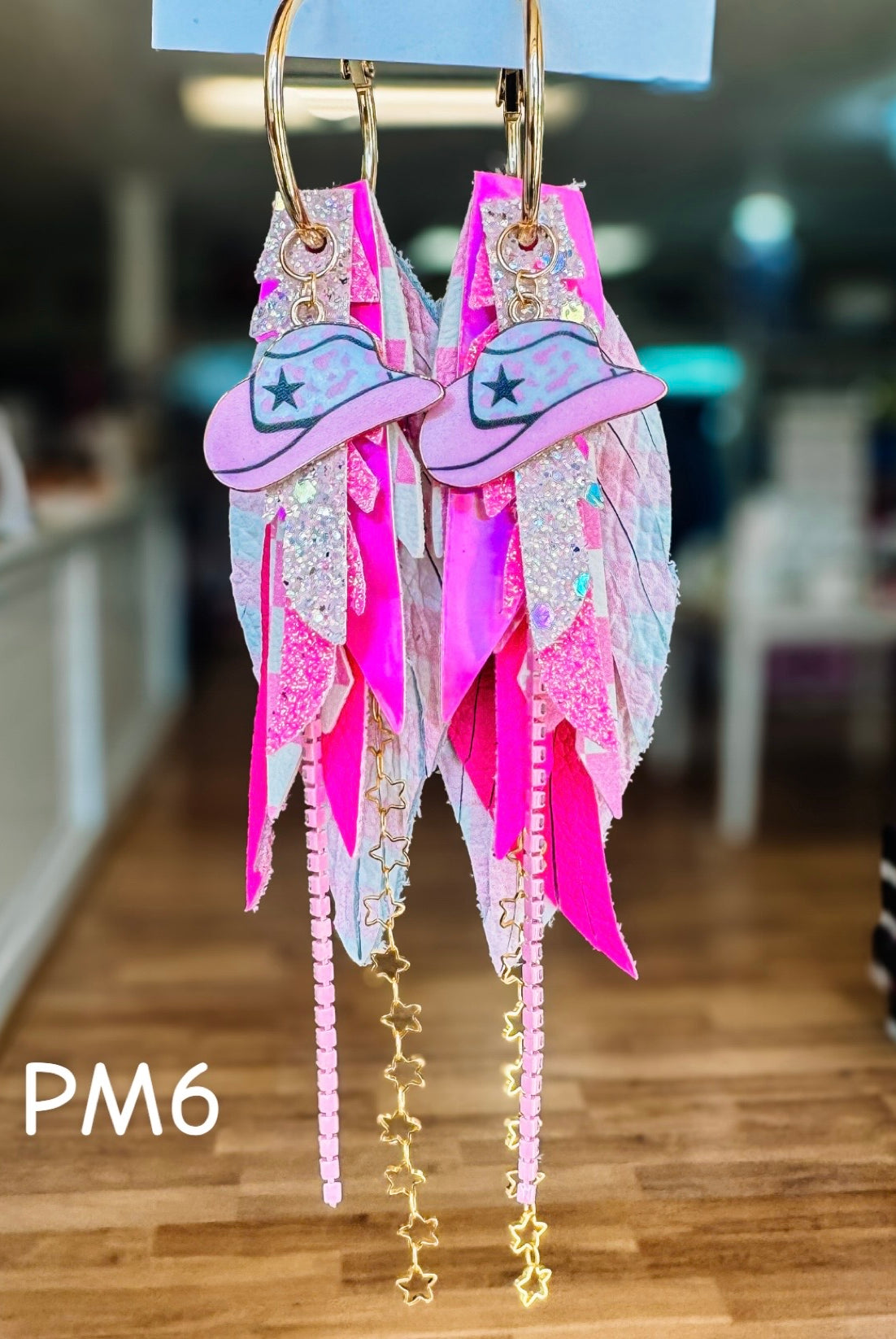 Jak Sprat Pink Monochromatic Collection: Mini Mic Drop Dangles-Earrings-Dear Me Southern Boutique, located in DeRidder, Louisiana