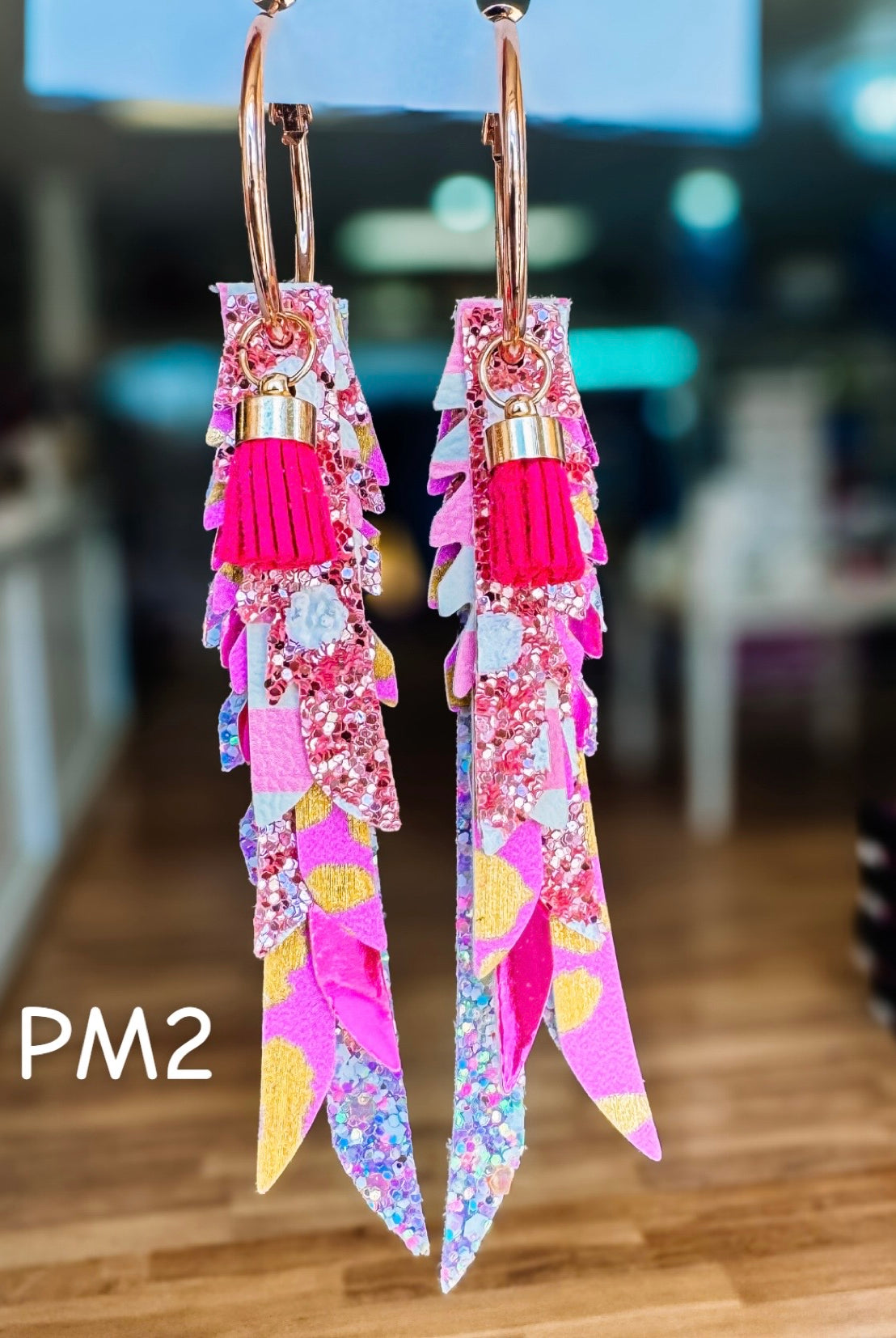 Jak Sprat Pink Monochromatic Collection: Thinny Thini Minis-Earrings-Dear Me Southern Boutique, located in DeRidder, Louisiana