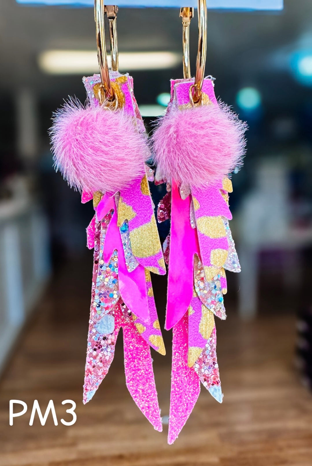 Jak Sprat Pink Monochromatic Collection: Thinny Thini Minis-Earrings-Dear Me Southern Boutique, located in DeRidder, Louisiana