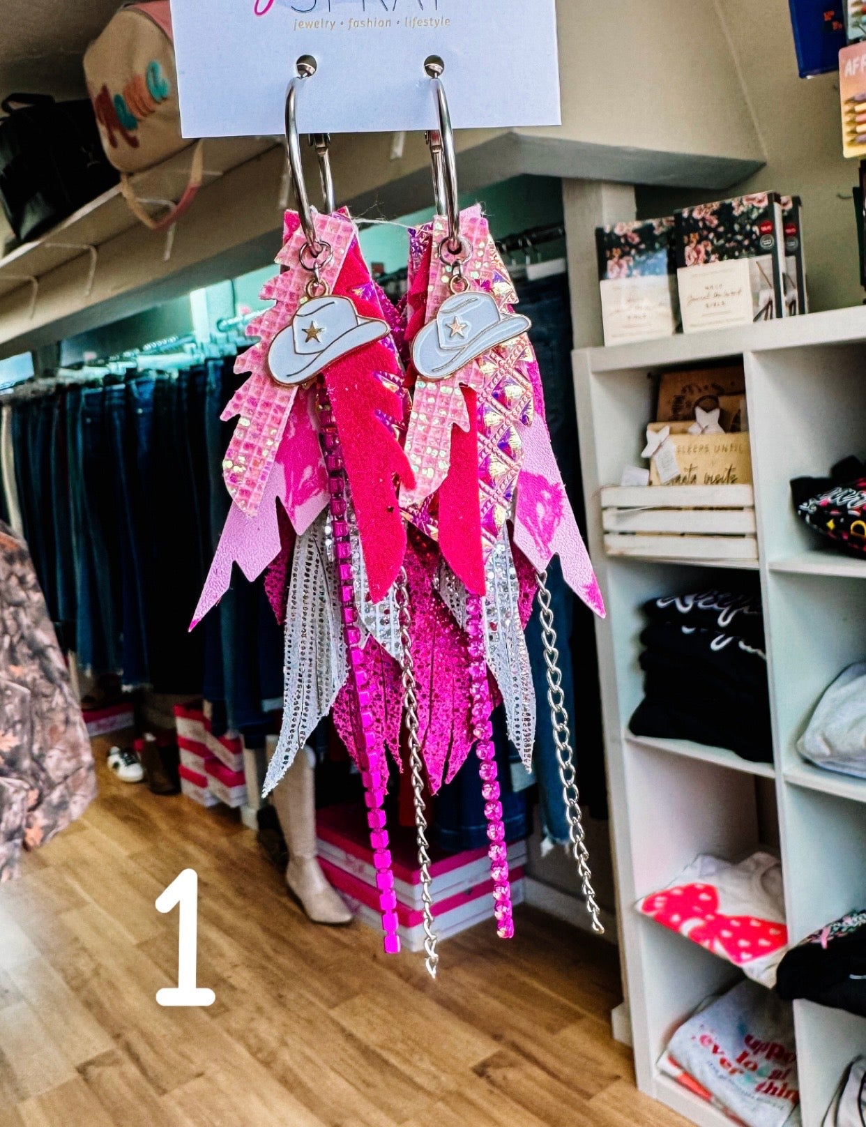 Jak Sprat Pink Pony Club Collection: Mini Mic Drop Dangles-Earrings-Dear Me Southern Boutique, located in DeRidder, Louisiana