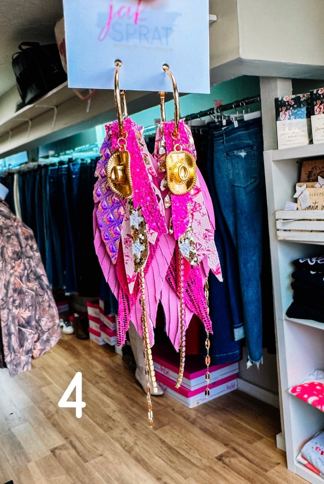 Jak Sprat Pink Pony Club Collection: Mini Mic Drop Dangles-Earrings-Dear Me Southern Boutique, located in DeRidder, Louisiana